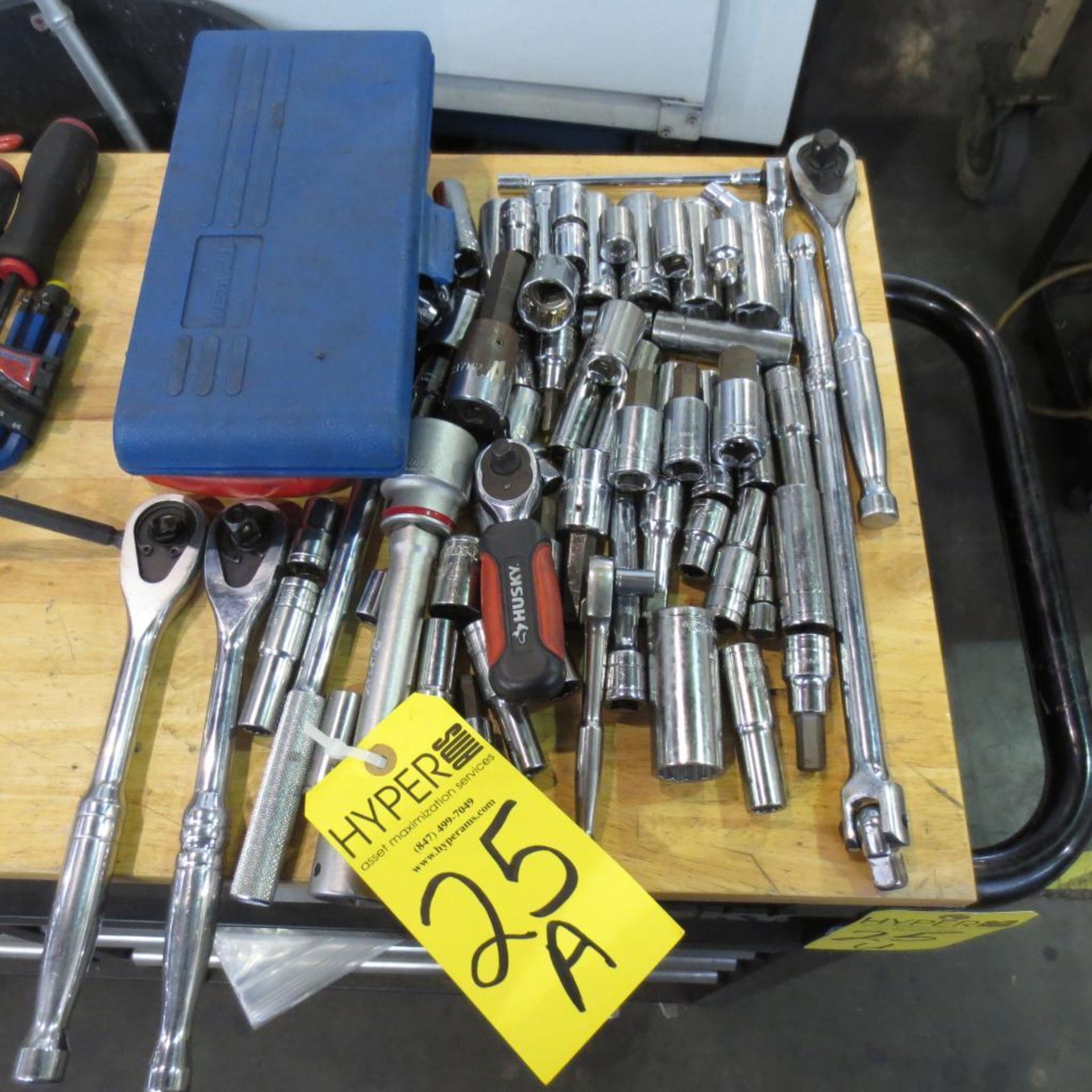 Assorted Sockets and Socket Wrenches