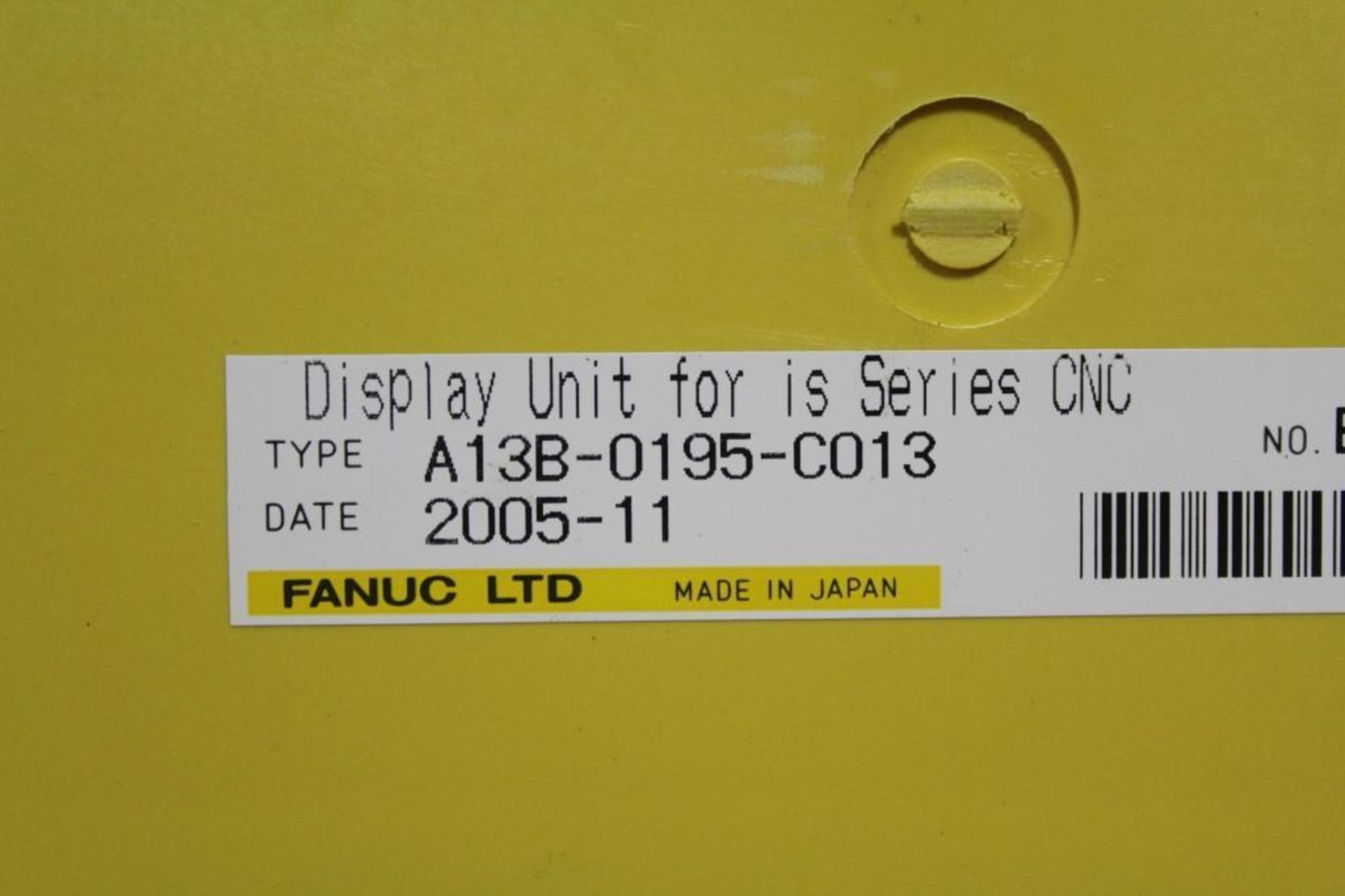 Fanuc A13B-0195-C013 Display Unit Series 180is-IB - Image 2 of 5