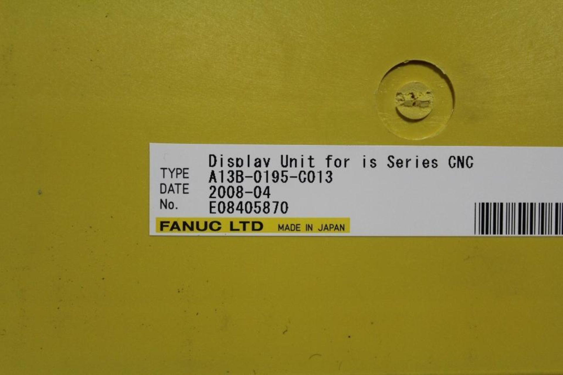 Fanuc A13B-0195-C013 Display Unit Series 180is-IB - Image 2 of 5