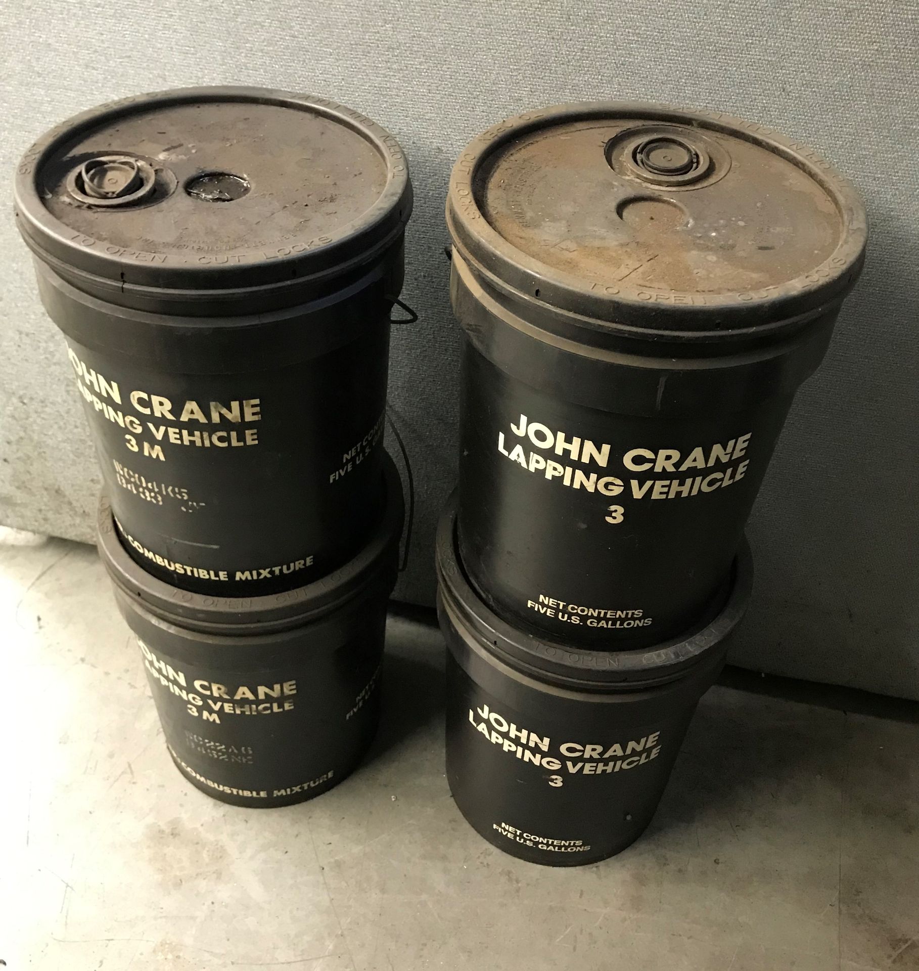 (4) John Crane 5 Gallon No.3 Lapping Fluid