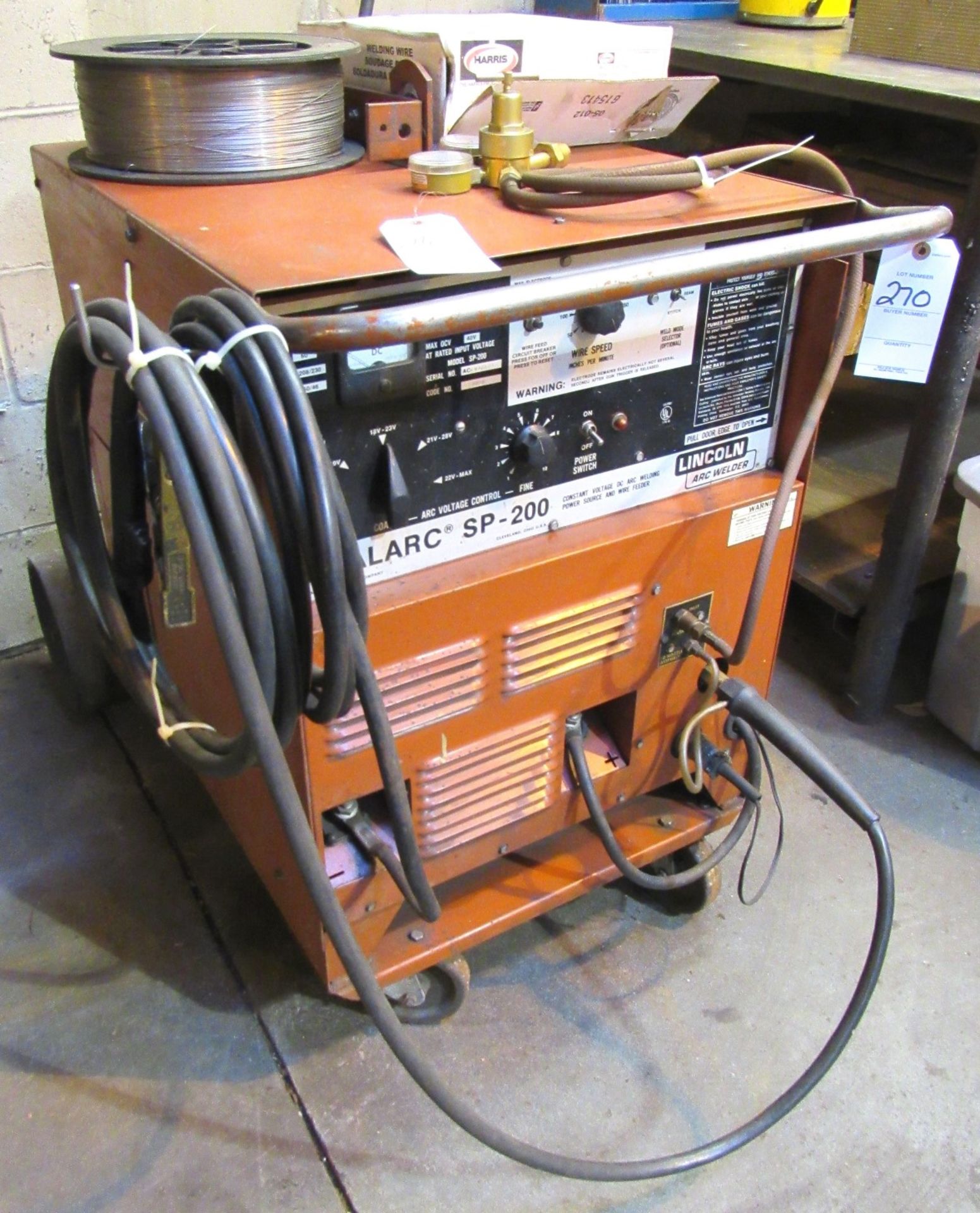 Lincoln Idealarc Mod. SP-200 Constant Voltage Single Phase DC Wire Feed / Stick Welder - Image 3 of 3