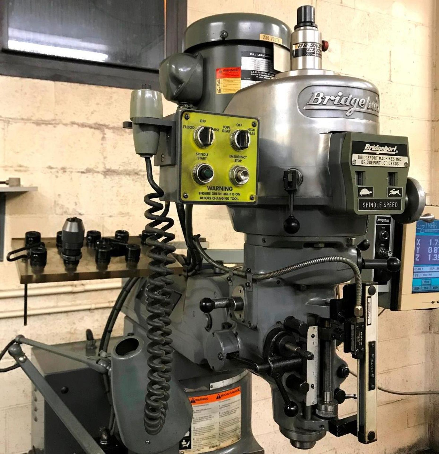 Bridgeport Series 1 2HP Mod. EZ-Trak SX CNC Milling Machine S/N ...