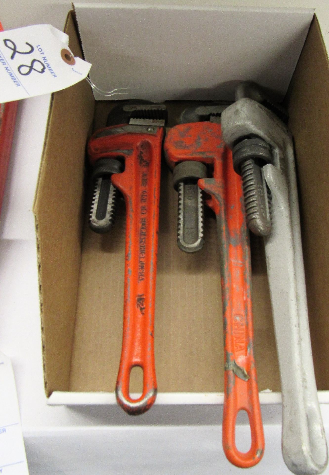 (3) 12" Ridgid Pipe Wrenches