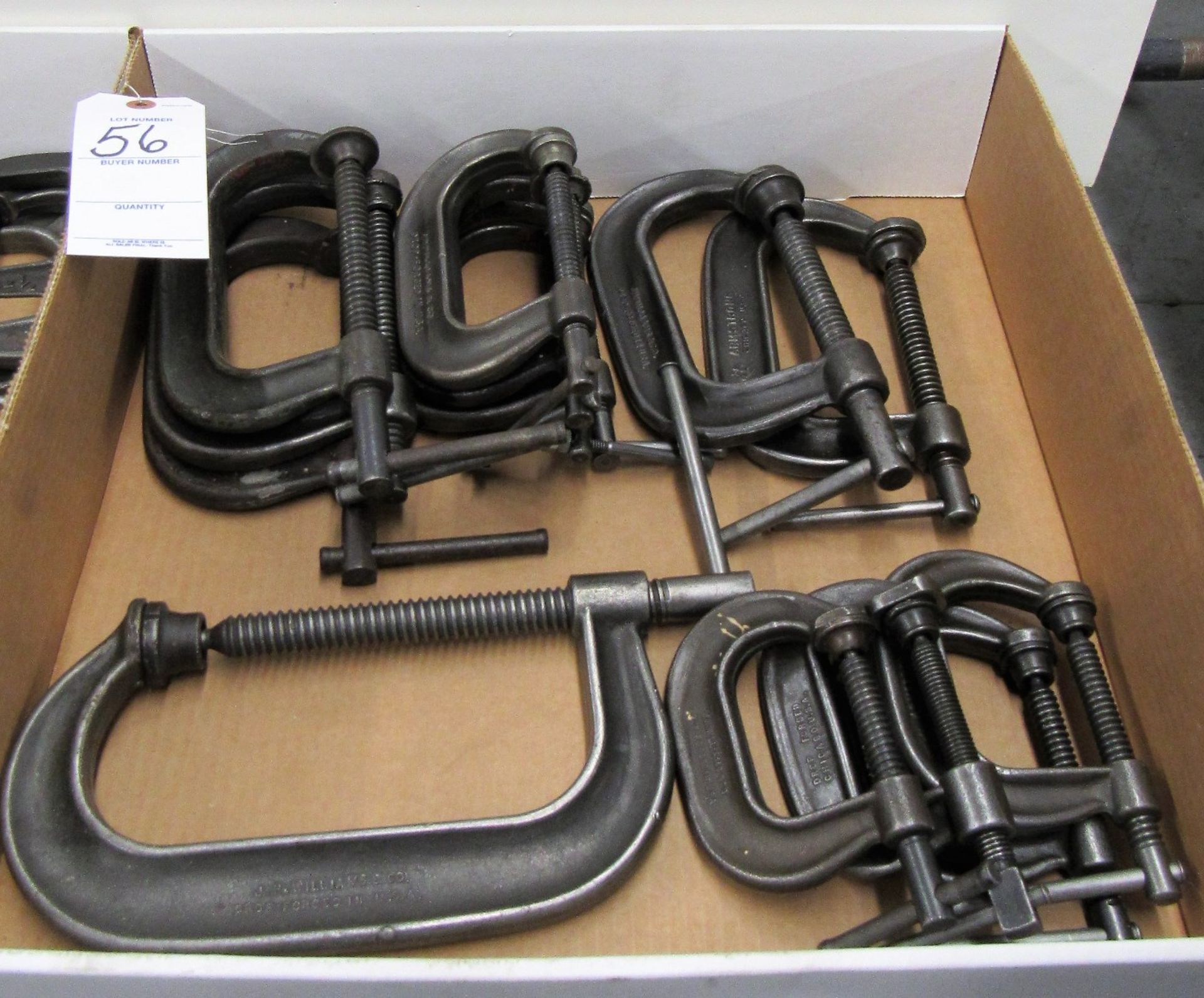 (14) Assorted JH Williams C- Clamps