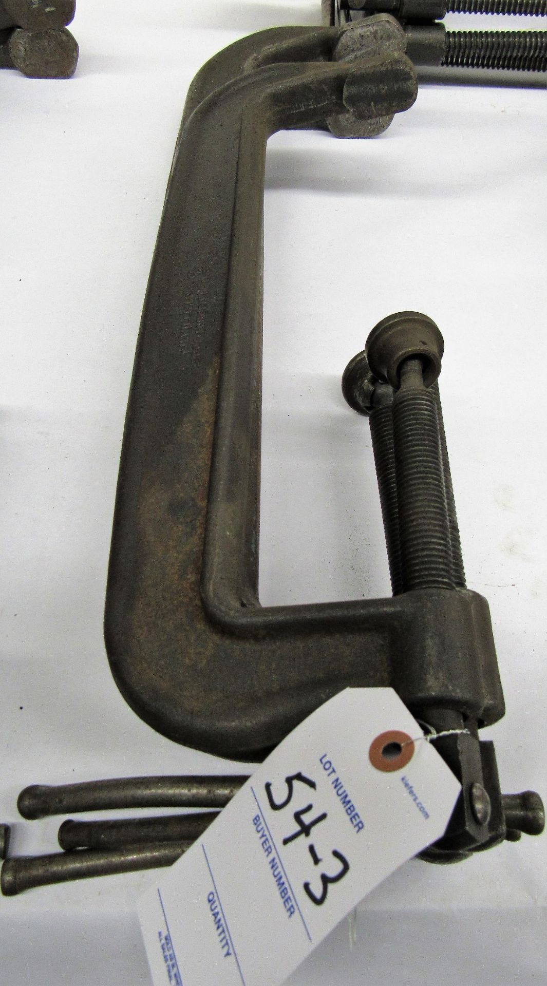 (7) JH Williams No.118 19" x 4-1/4" Drop Forged C- Clamps - Image 4 of 4