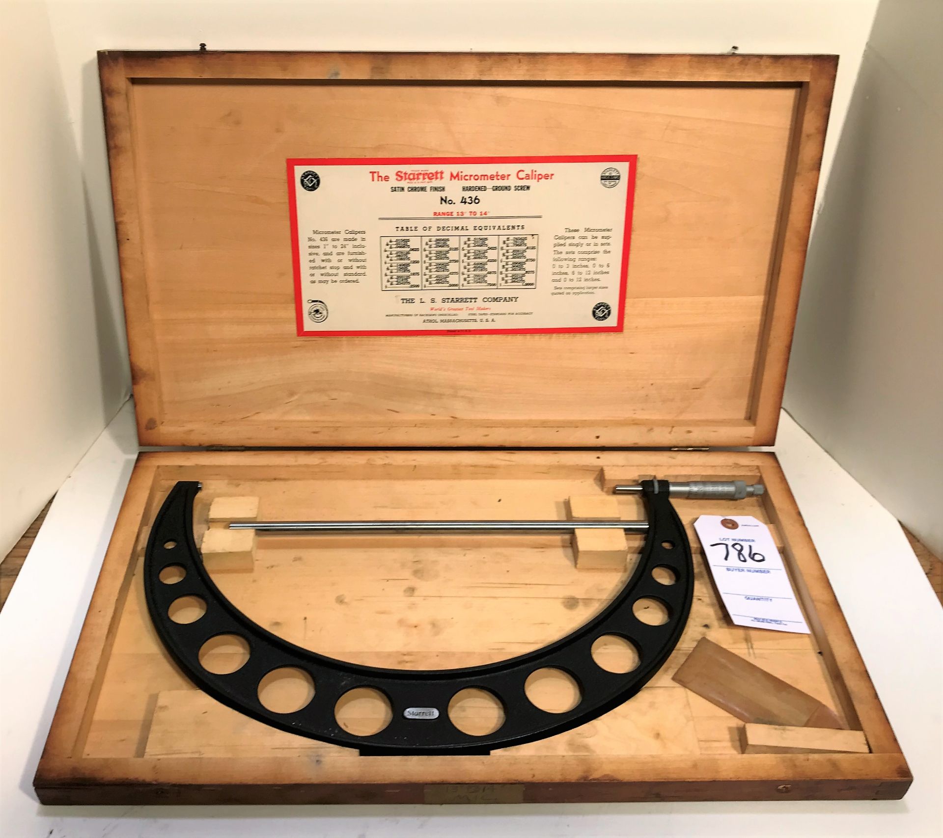 Starrett 13"-14" Micometer