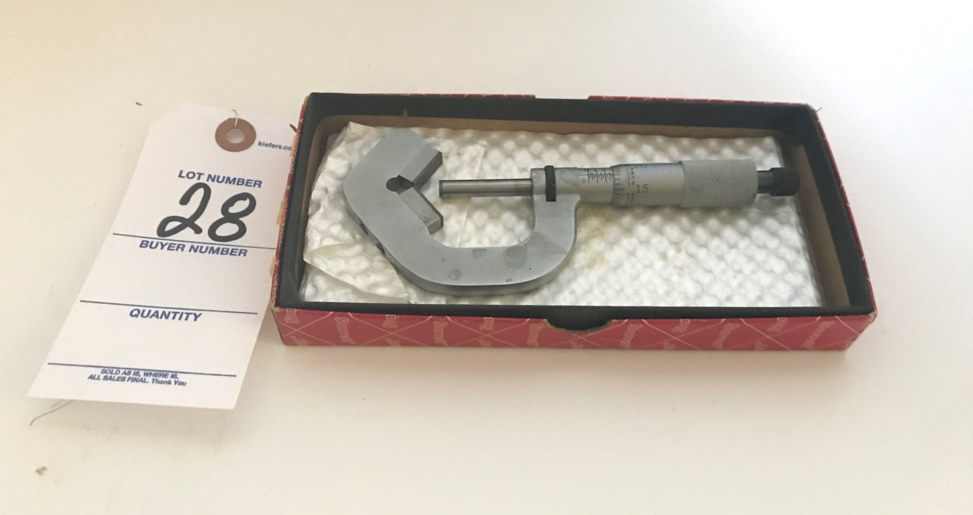 Mitutoyo 0-1" Flange Micrometer