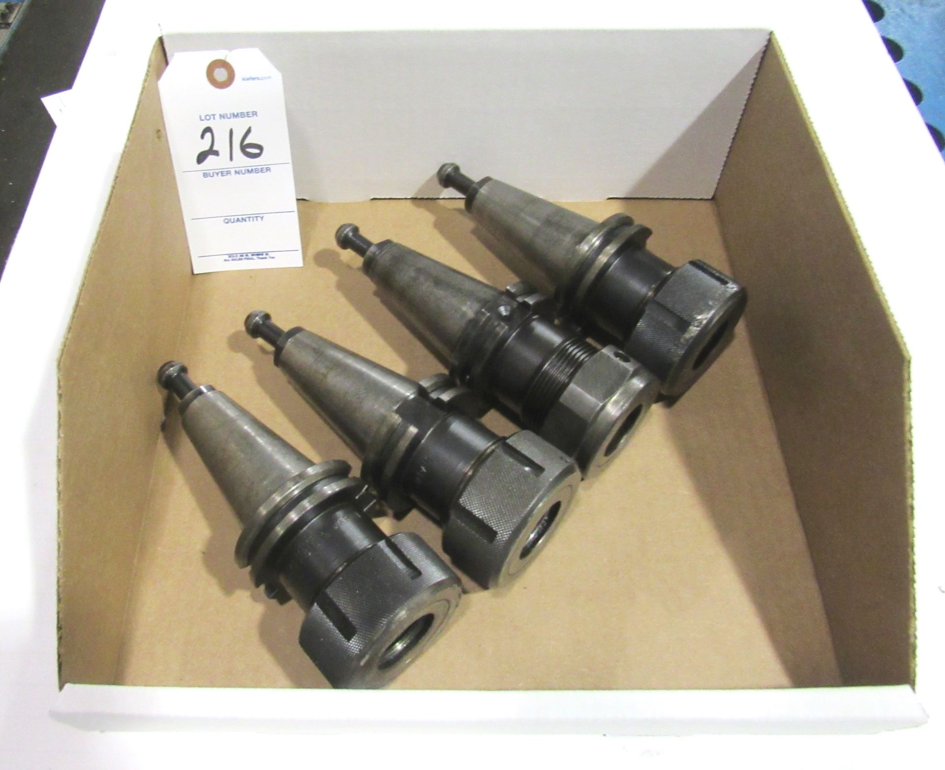 (4) Cat.40 Collet Chucks