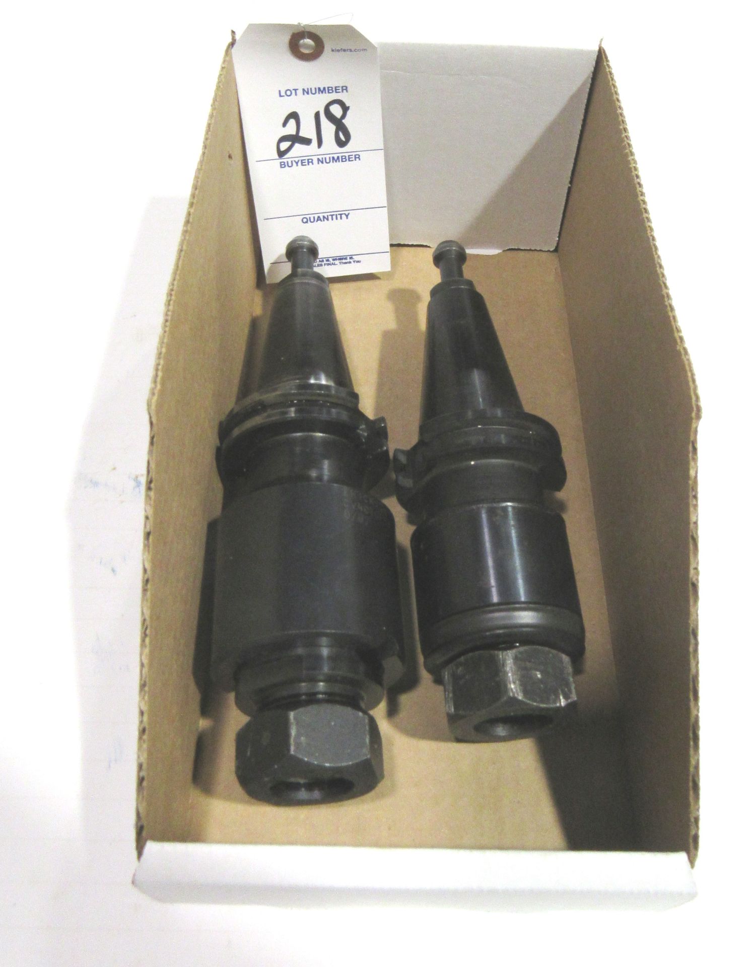 (2) Cat.40 Tension/Compression Tapping Heads w/ Collets