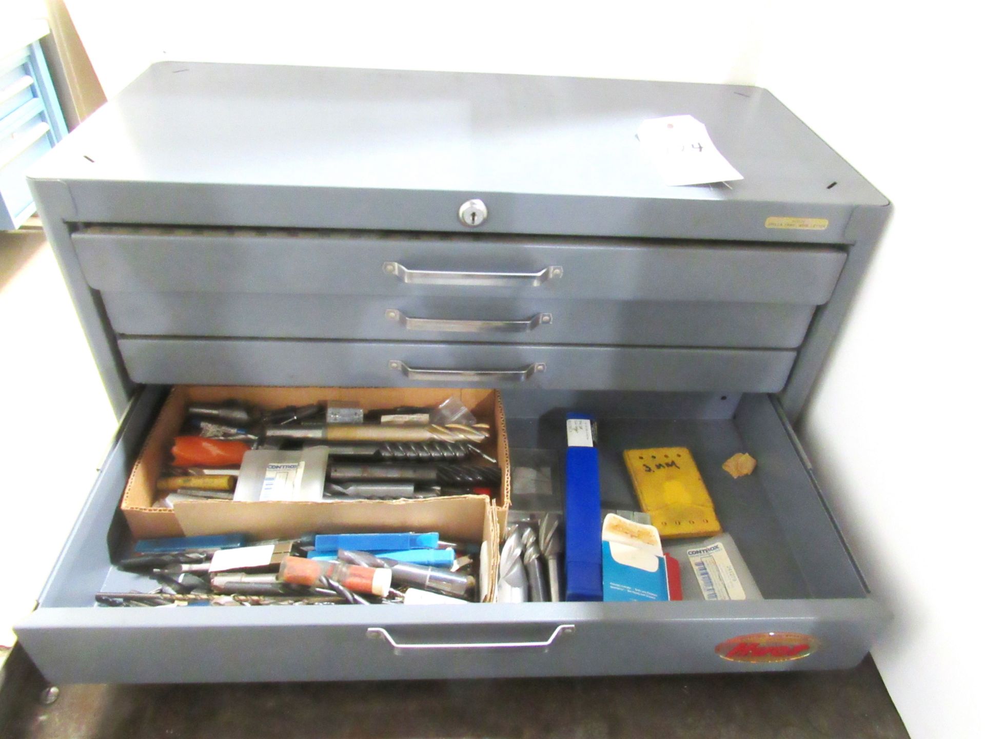 Huot Tool Cabinet w/ Qty. Drills, Endmills