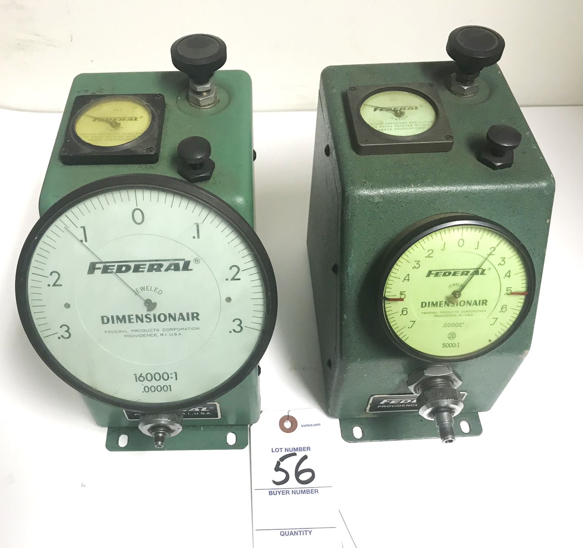 (2) Federal No. D-16000 & D-5000-RI Air Gage Bore Gages