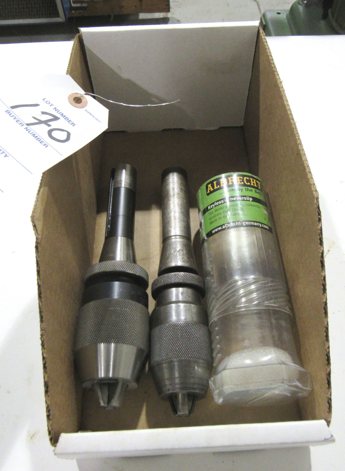 (2) Albrecht 1/32" - 1/2" (Brand New) & 0 - 3/8" Keyless Drill Chuck