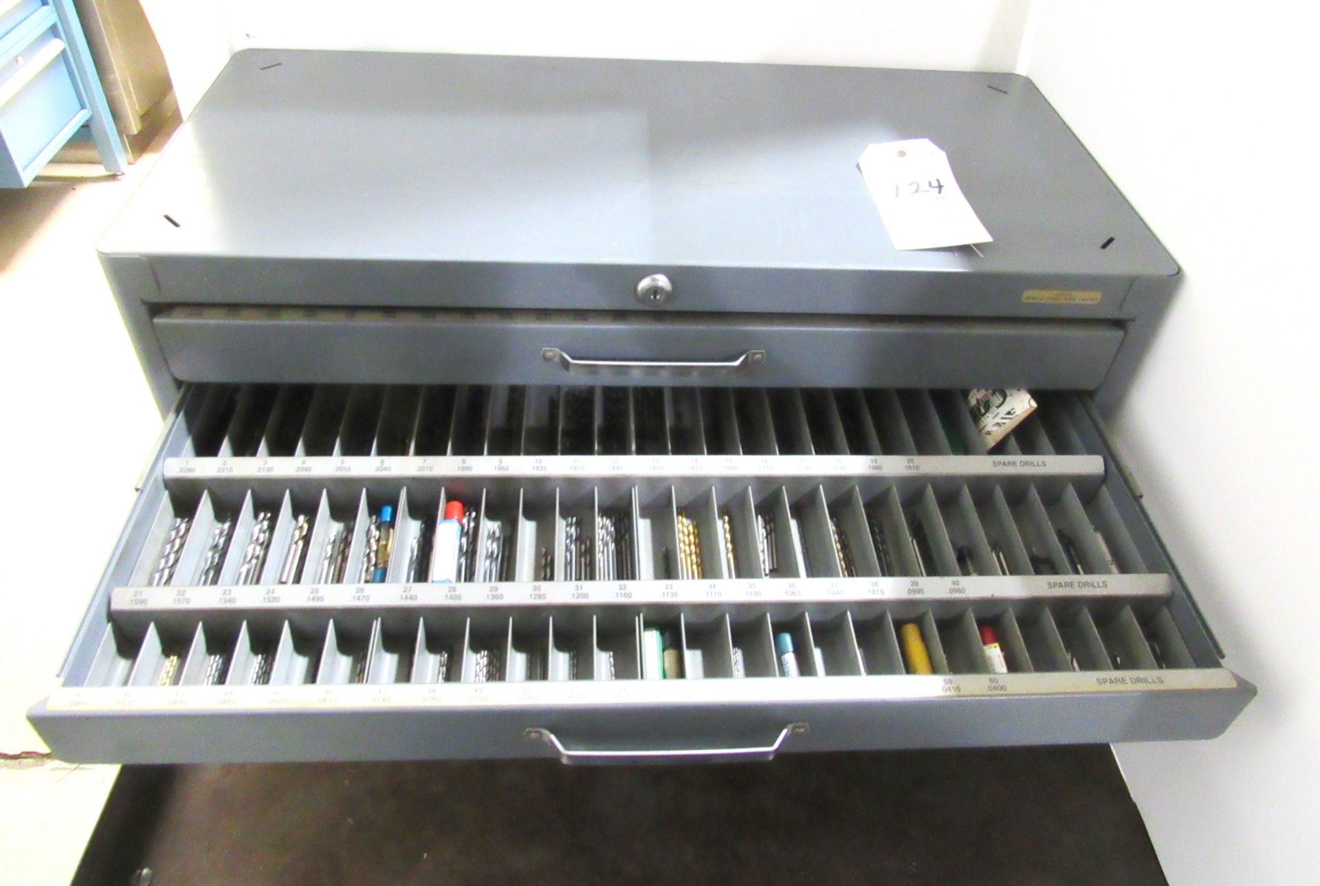 Huot Tool Cabinet w/ Qty. Drills, Endmills - Image 3 of 4