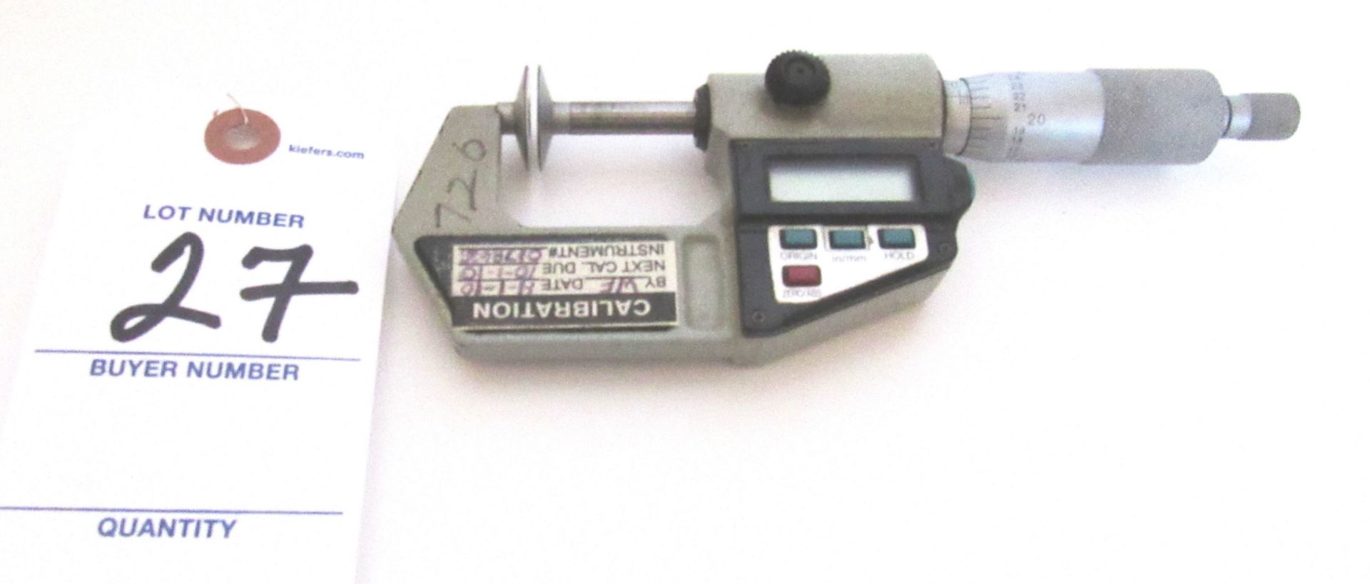 Starrett No.485 .078" - 1" V Anvil Micrometer - .0001"