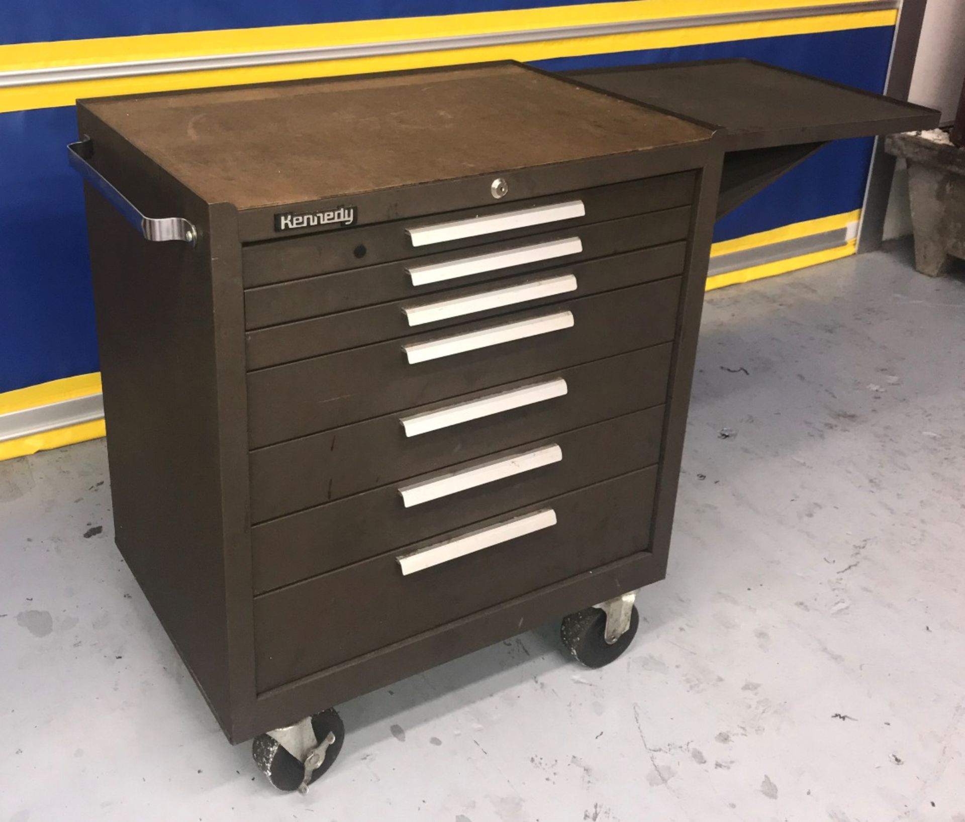 Kennedy 297XB K2000 Series 29"W x 20"D x 35"H 7-Drawer Portable Tool Cabinet w/ Shelf - Image 2 of 2