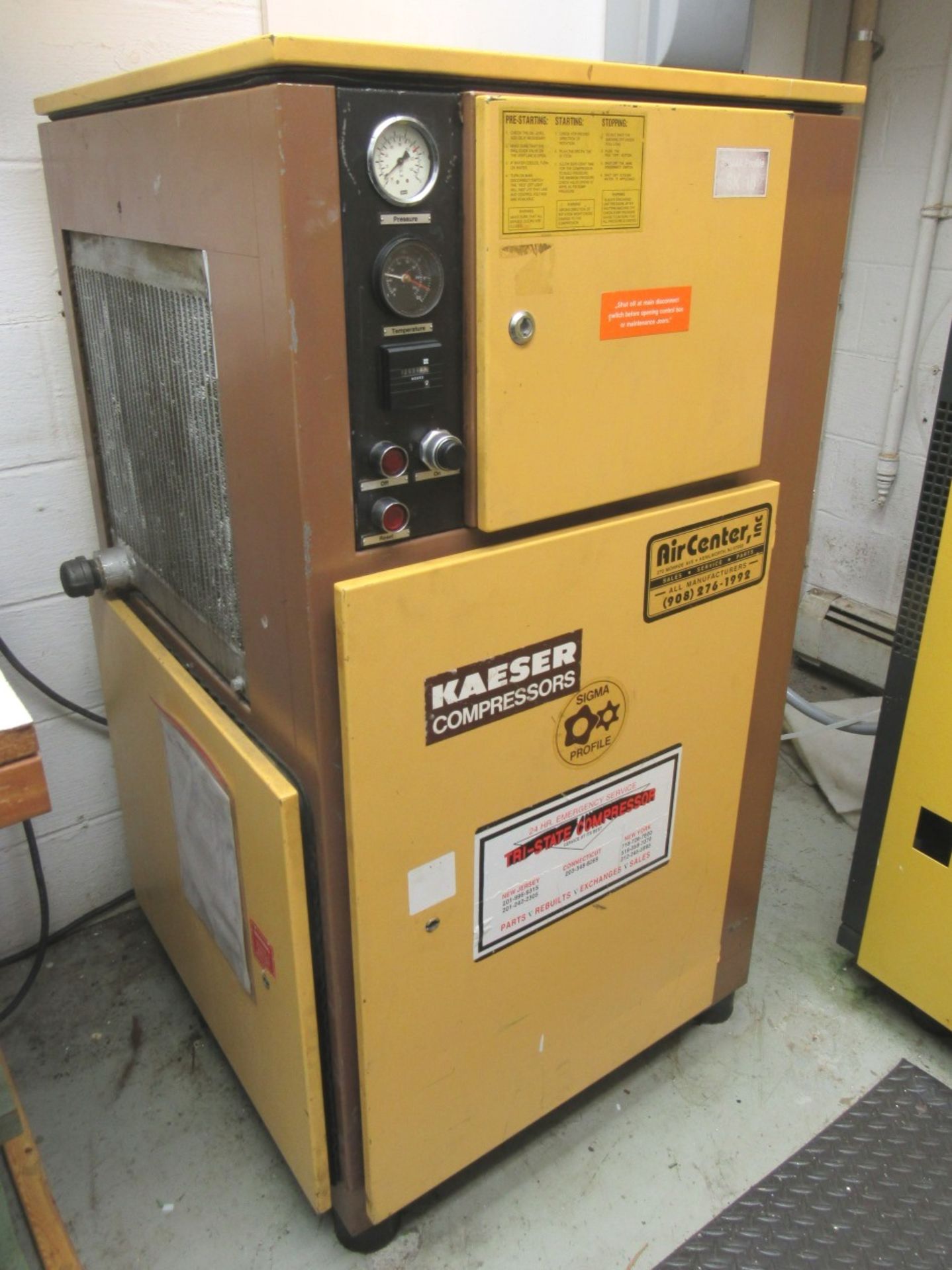 Kaeser Type SK18 15HP Rotary Screw Air Compressor - S/N 185077 ,110 PSIG, 68 CFM, 208/3/60 - Image 4 of 4