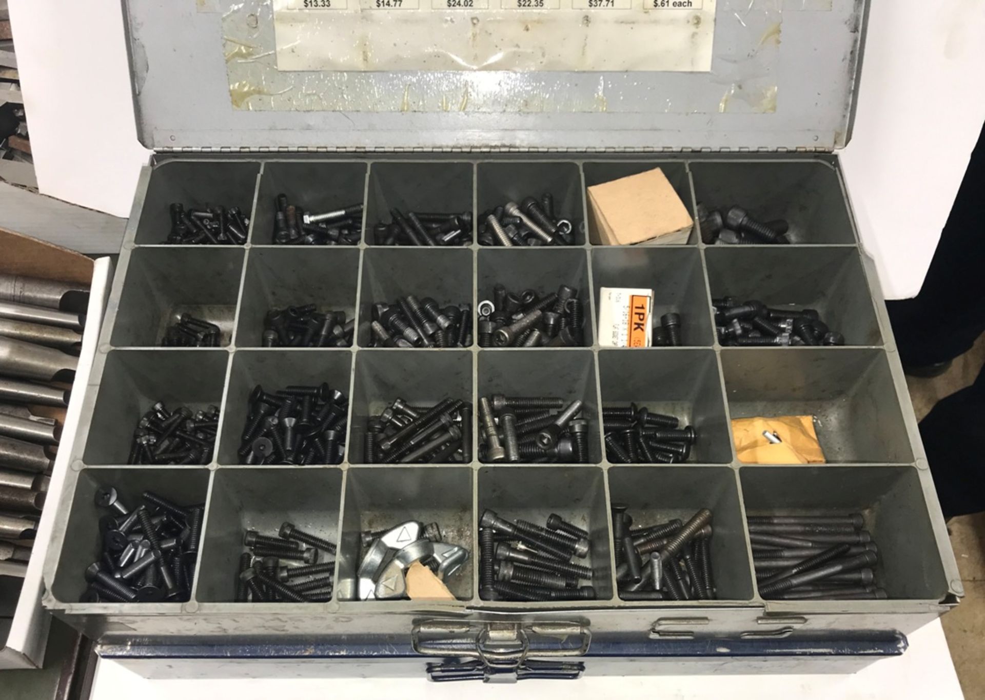 (2) Assorted Fastener Hardware Containers