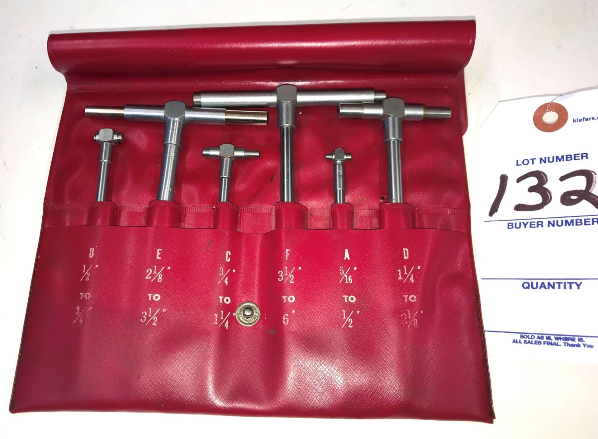 6 Pc. 5/16"-6" Telescoping Gage Set