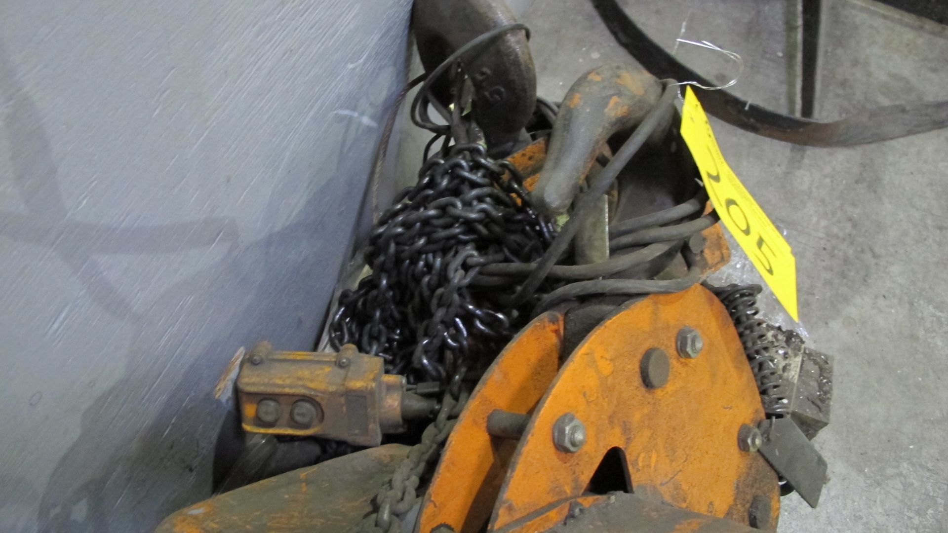 JET ELECTRIC CHAIN HOIST, 11,000LB CAP. W/ TROLLY AND PENDANT - Image 3 of 3