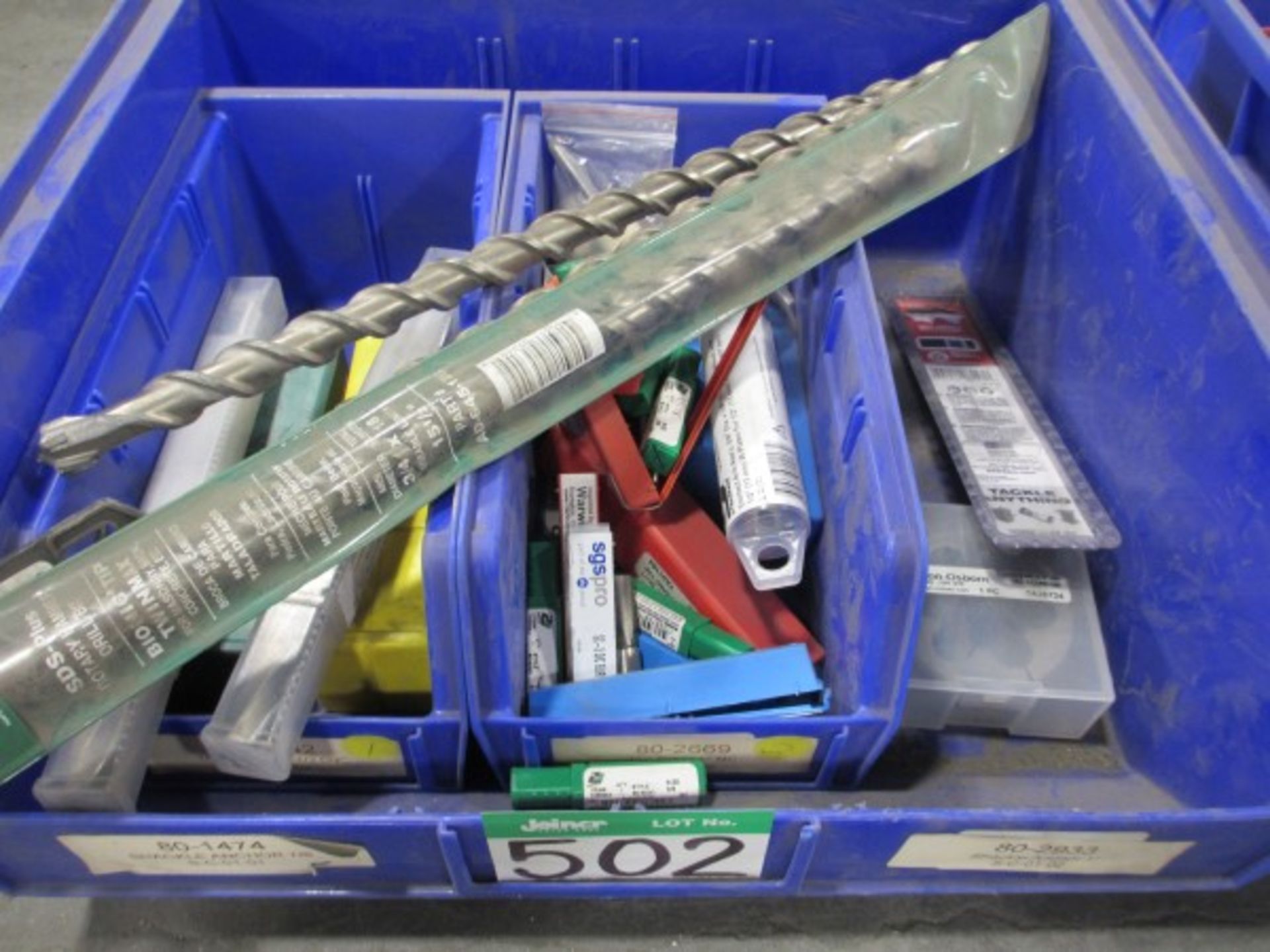 L2: TRAY OF DRILLS, CUTTERS ETC.