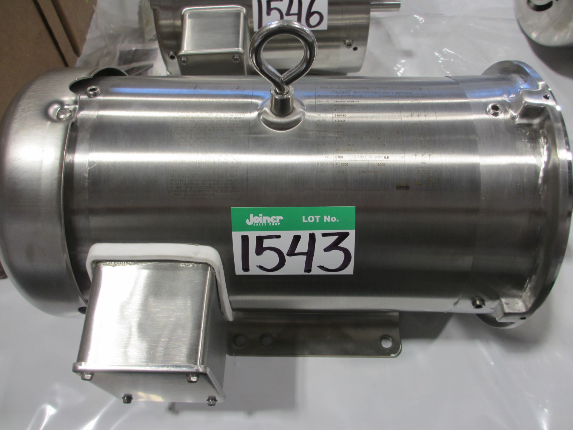 L2: BALDOR SS ELECTRIC MOTOR, 3 HP/230/460V