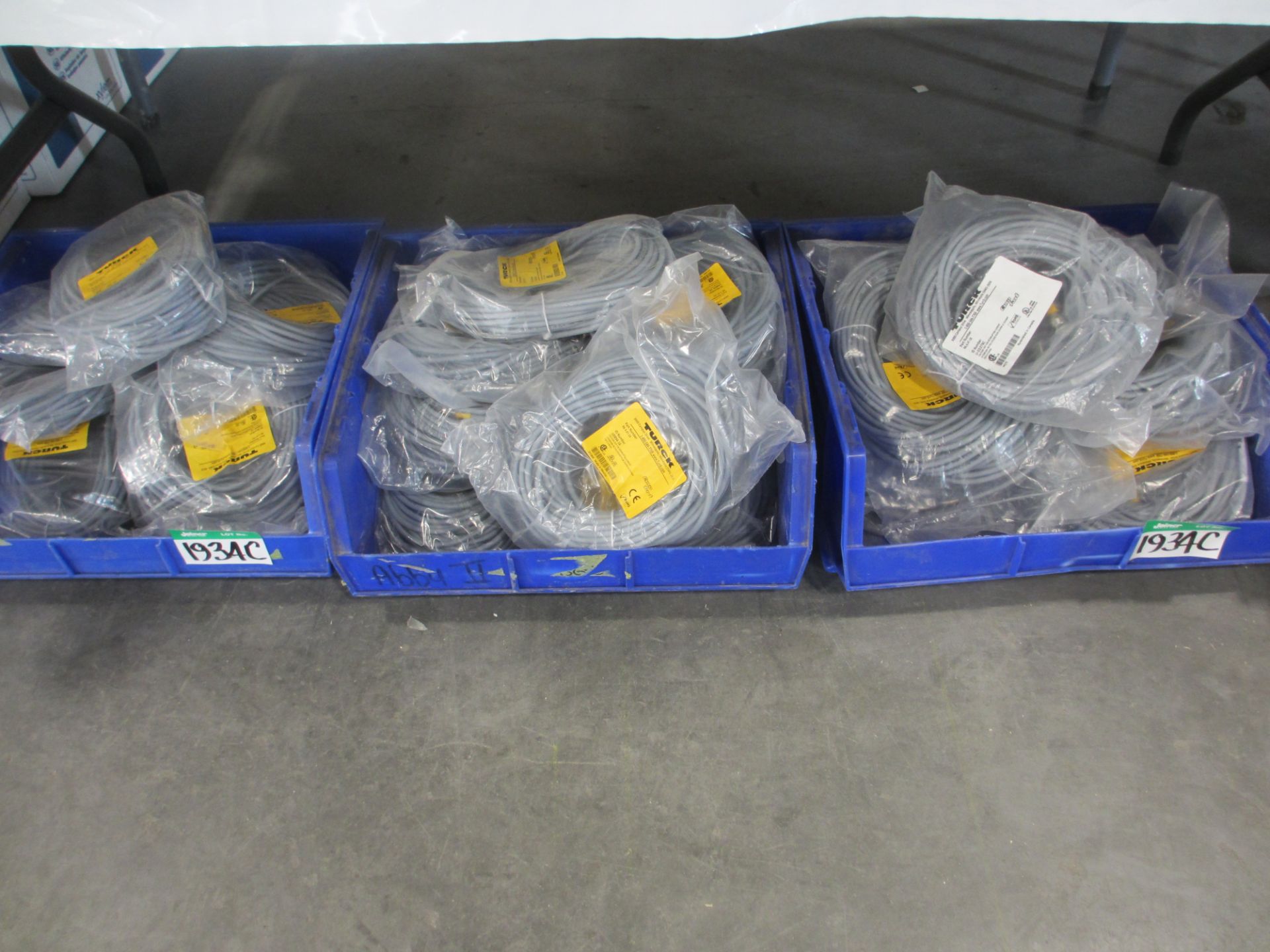 L2: 3 TRAYS OF TURCK ELECTRONIC CABLE