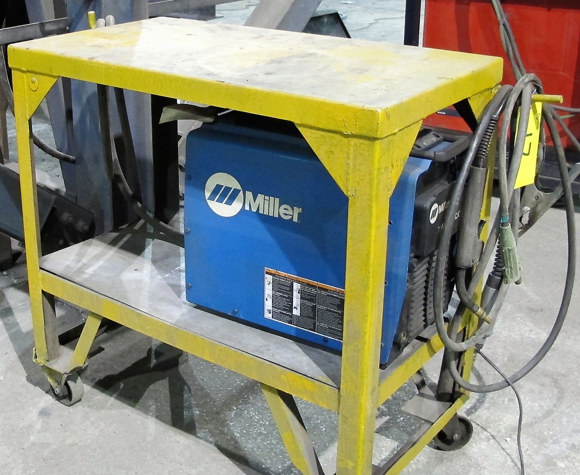 MILLER XMT 350 CC/CW WELDER, S/N LH160463A W/ CABLES & CART - Image 2 of 4