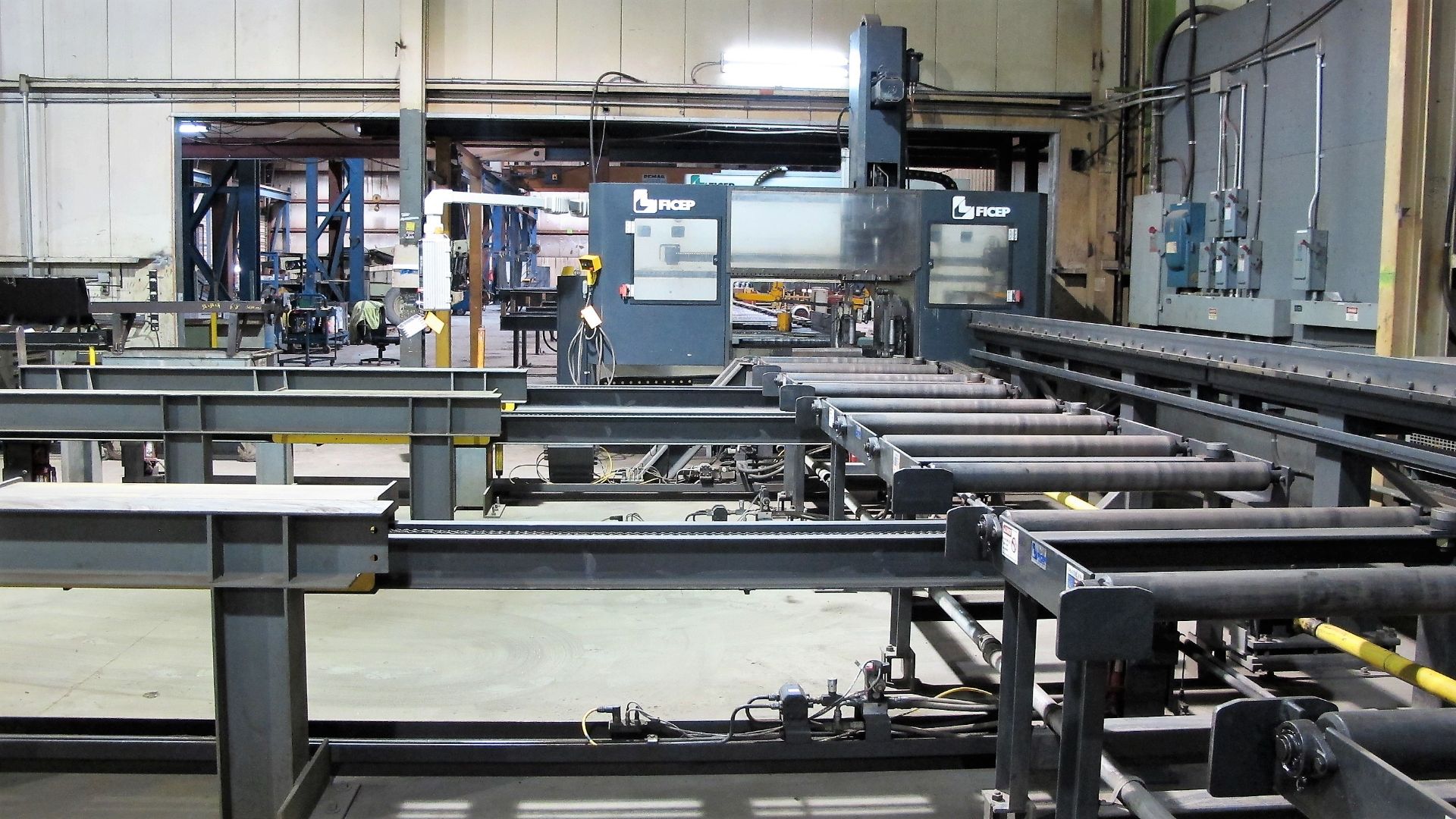 2009 FICEP BEAM DRILL LINE CONSISTING OF: FICEP 1001 DFB BEAM DRILL, S/N 32133, TANDEM CNC/PLC - Image 8 of 29