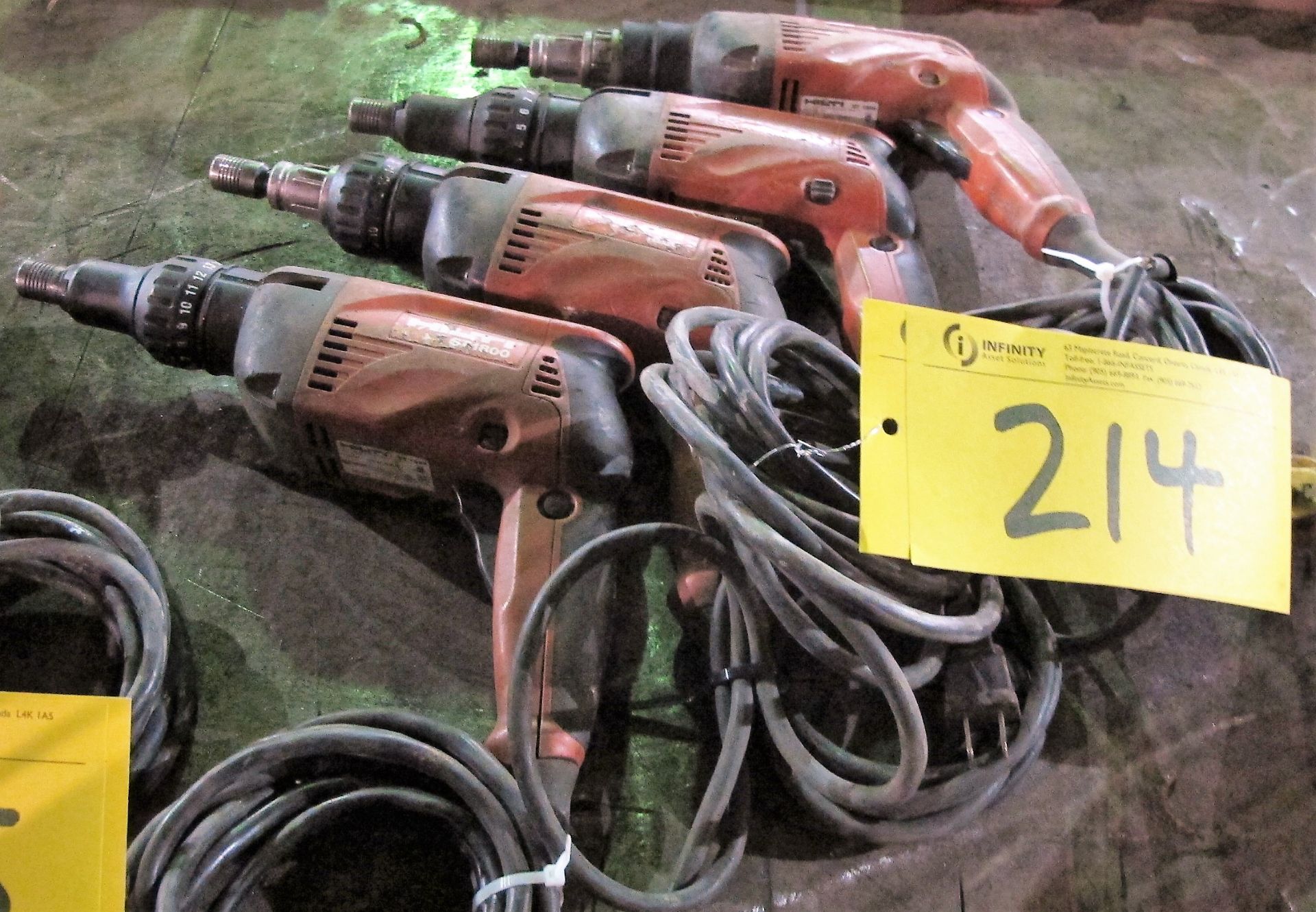 LOT OF (4) HILTI ST1800 DRILLS