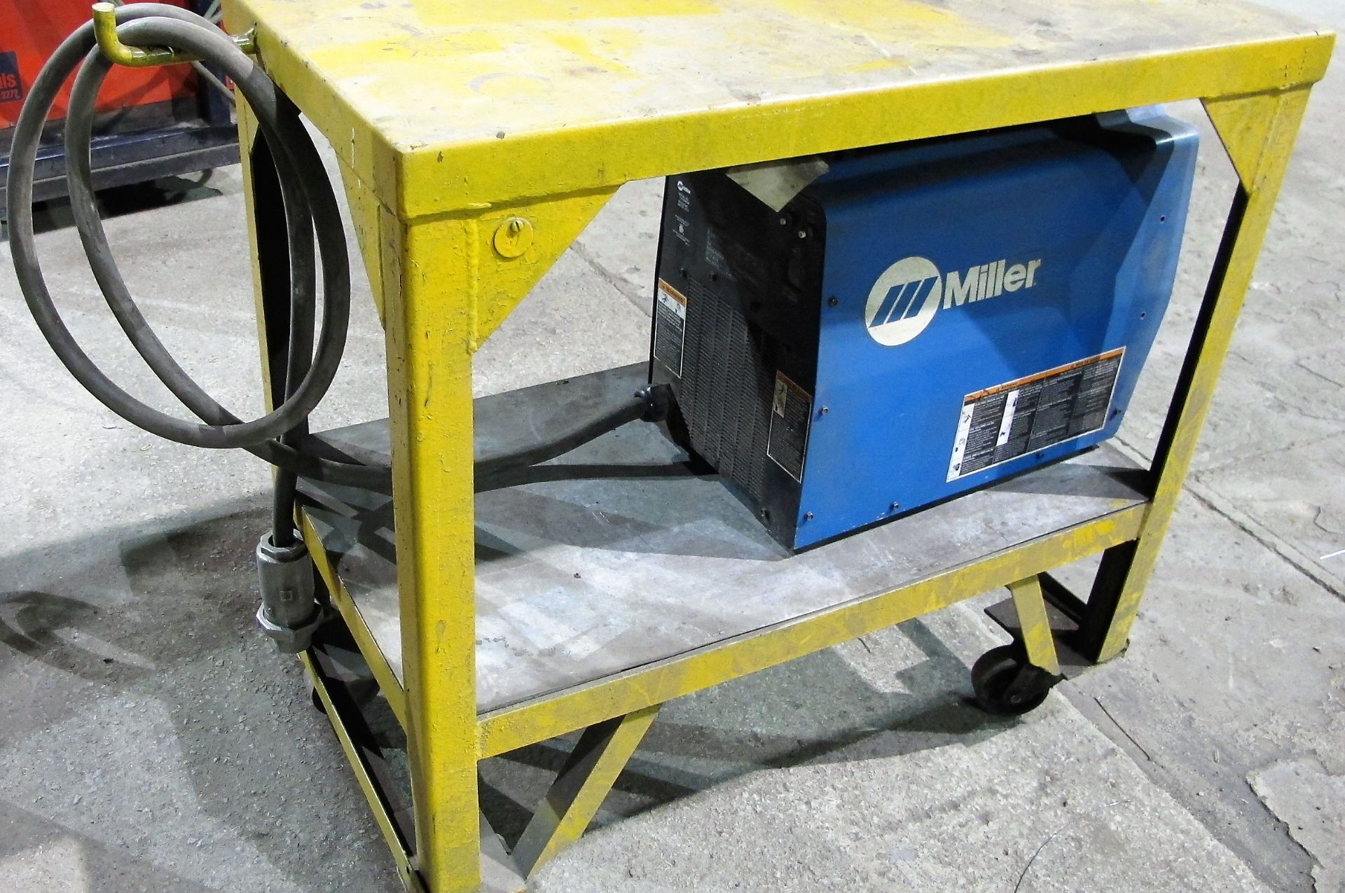 MILLER XMT 350 CC/CW WELDER, S/N LH160463A W/ CABLES & CART - Image 4 of 4