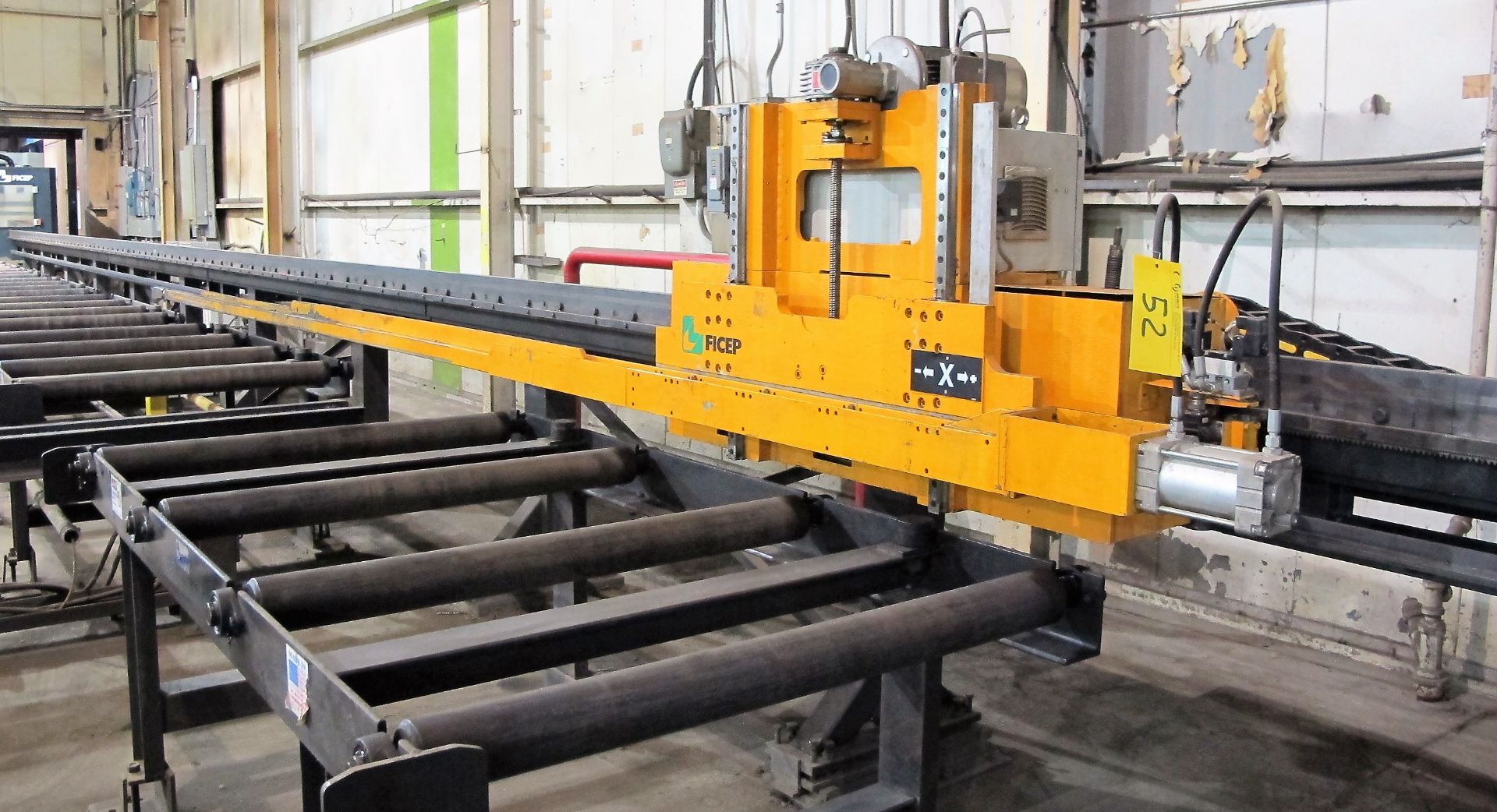 2009 FICEP BEAM DRILL LINE CONSISTING OF: FICEP 1001 DFB BEAM DRILL, S/N 32133, TANDEM CNC/PLC - Image 3 of 29