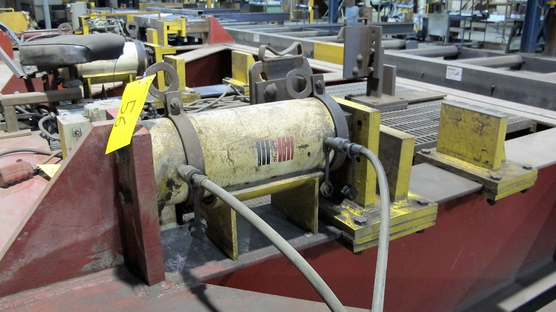 HYDRAULIC CAMBERING & BEAM STRAIGHTENING MACHINE, 30 TON CAPACITY, APPROX. 23-1/2'L X 9'W W/ (2) - Image 5 of 7