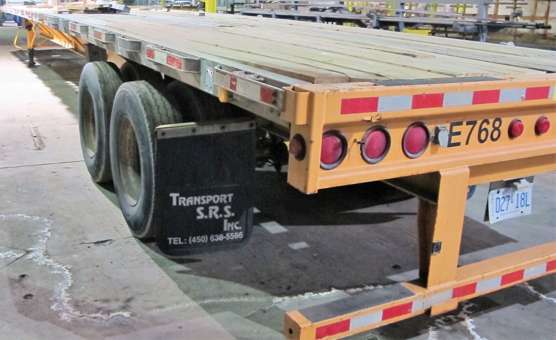 2002 LODE KING 53' TANDEM FLATBED TRAILER, VIN# 2LDPF53282A037229 - Image 3 of 9