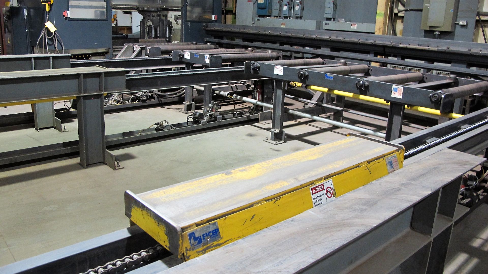 2009 FICEP BEAM DRILL LINE CONSISTING OF: FICEP 1001 DFB BEAM DRILL, S/N 32133, TANDEM CNC/PLC - Image 7 of 29