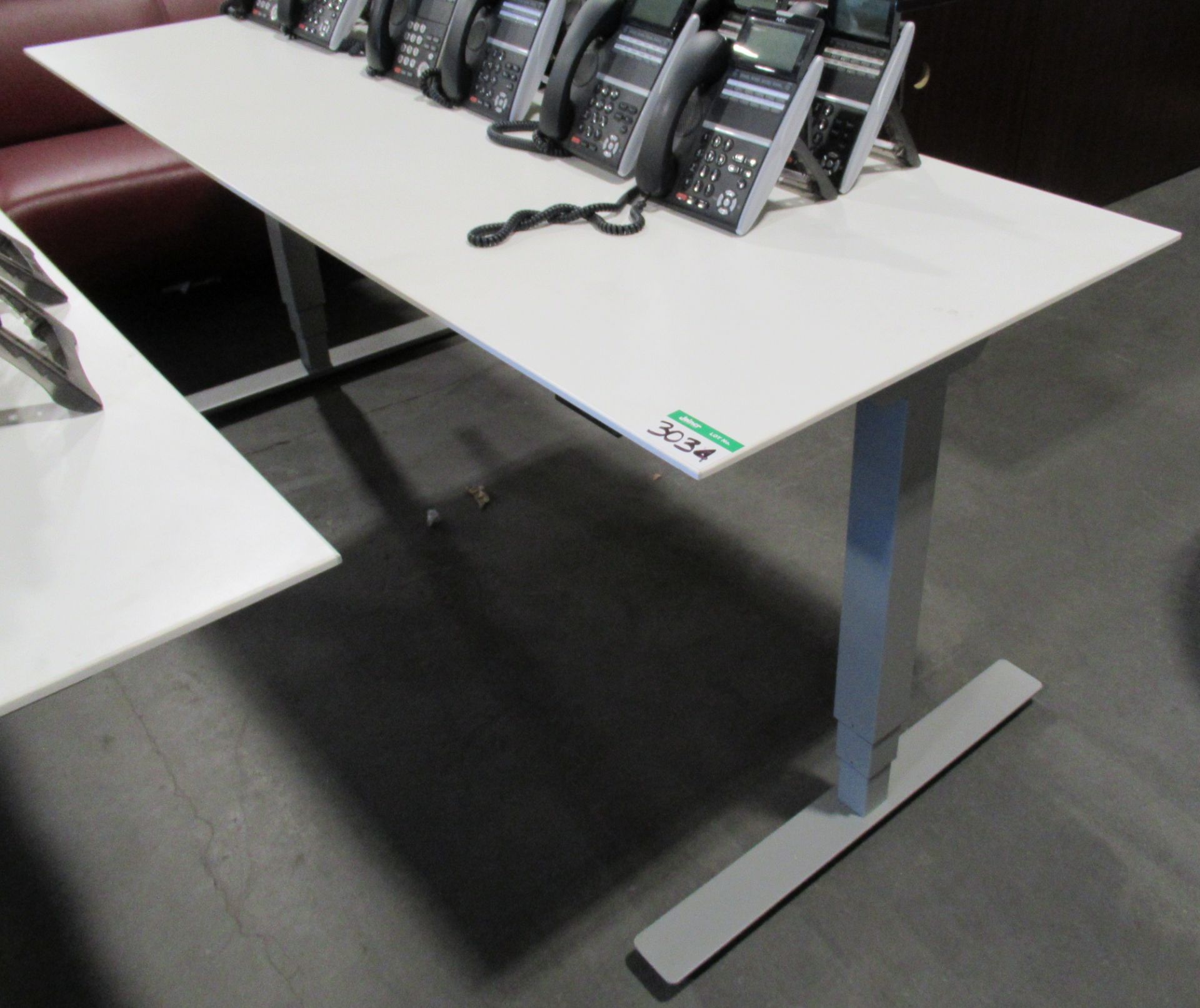 L2: ADJUSTABLE POWER RISER OFFICE TABLE 30IN X 6FT