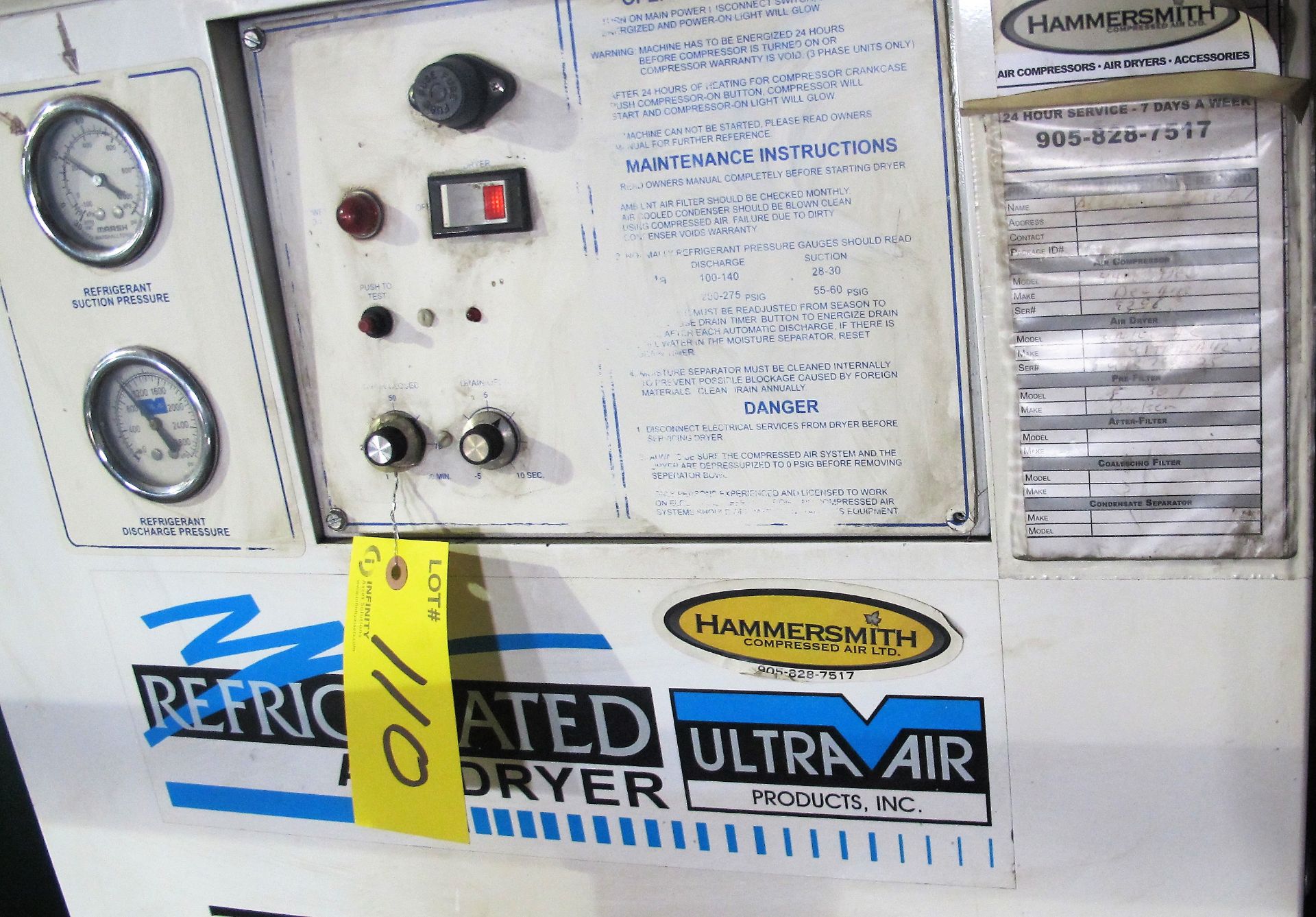 ULTRA AIR REFRIGERATED AIR DRYER - Image 3 of 3