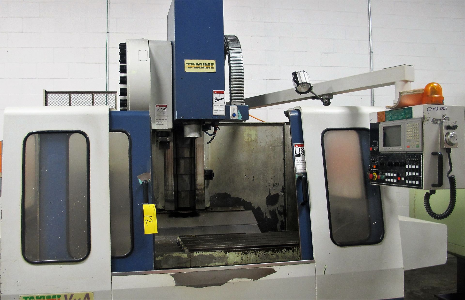 TAKUMIA SEIKI V11A CNC VERTICAL MACHINING CENTER, MITSUBISHI CNC CONTROL, 8,000 RPM, 40 TAPER, - Image 2 of 9