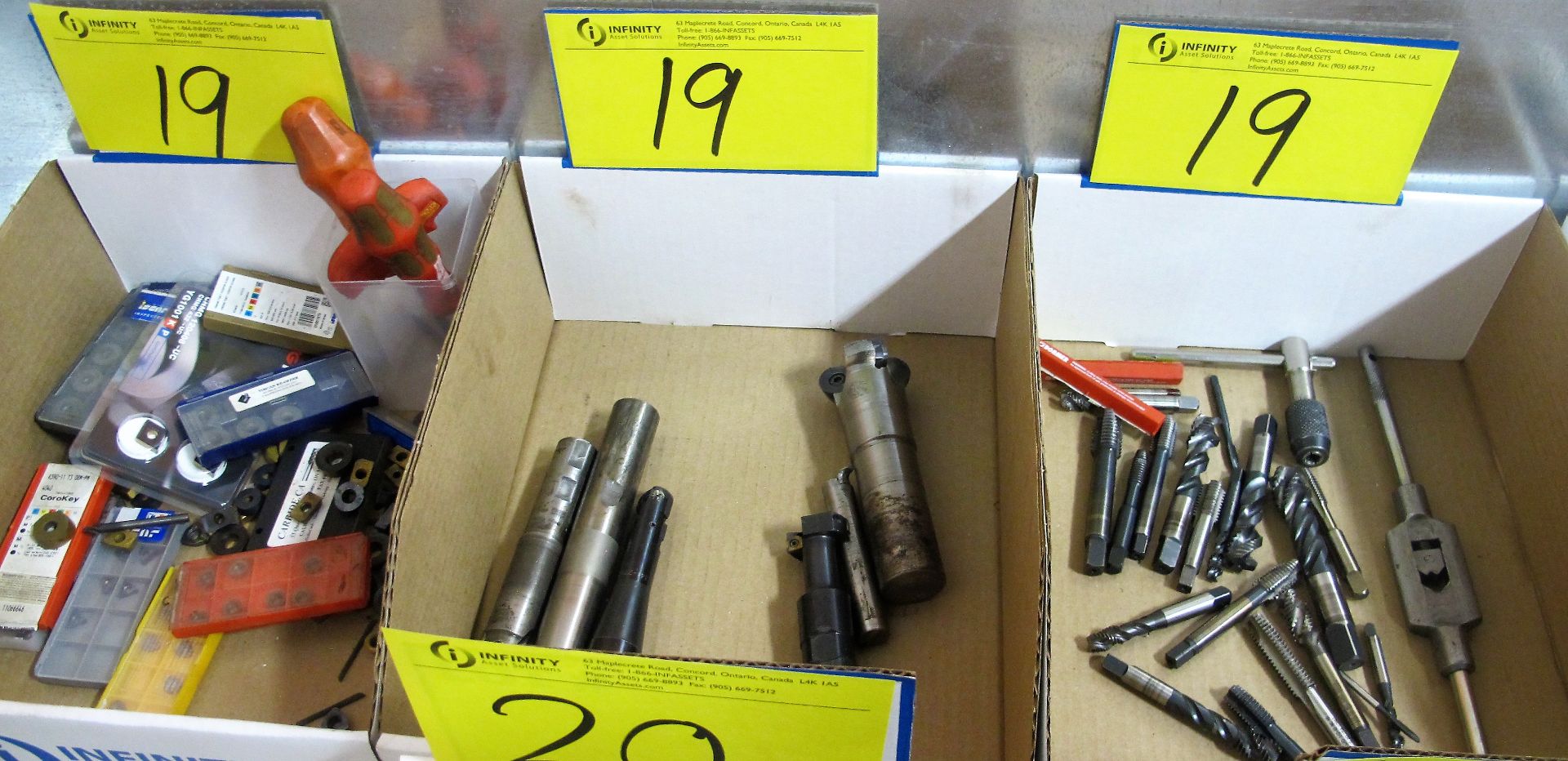 LOT OF (5) BOXES OF ASST. END MILLS, DRILL BITS, TAPS, CARBIDE BITS, ETC. - Image 3 of 3