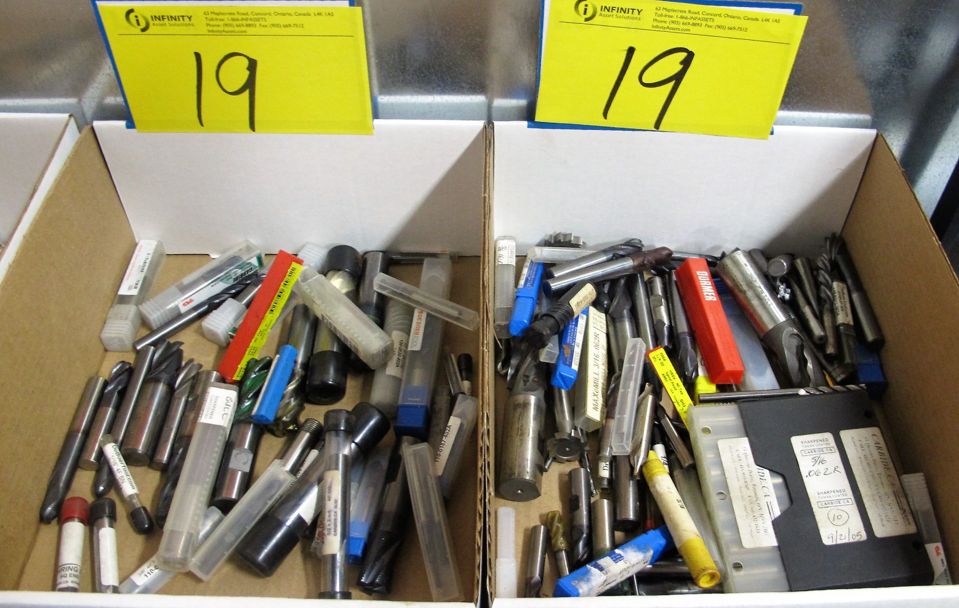 LOT OF (5) BOXES OF ASST. END MILLS, DRILL BITS, TAPS, CARBIDE BITS, ETC. - Image 2 of 3