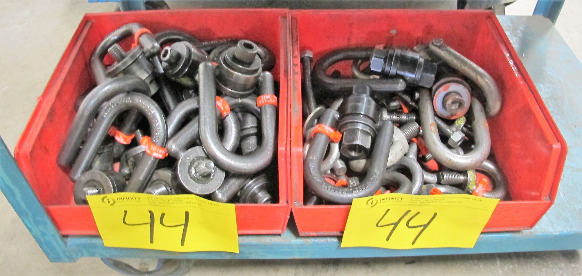 LOT OF ASST. SWIVEL EYE BOLTS