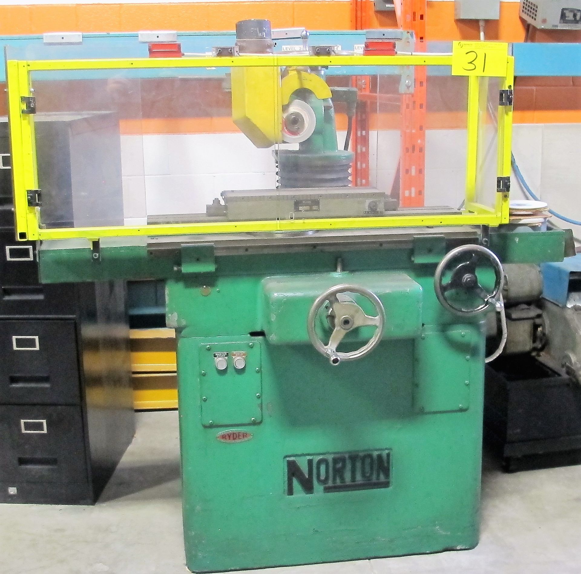 NORTON SURFACE GRINDER, 6" X 18" MAGNETIC SURFACE PLATE