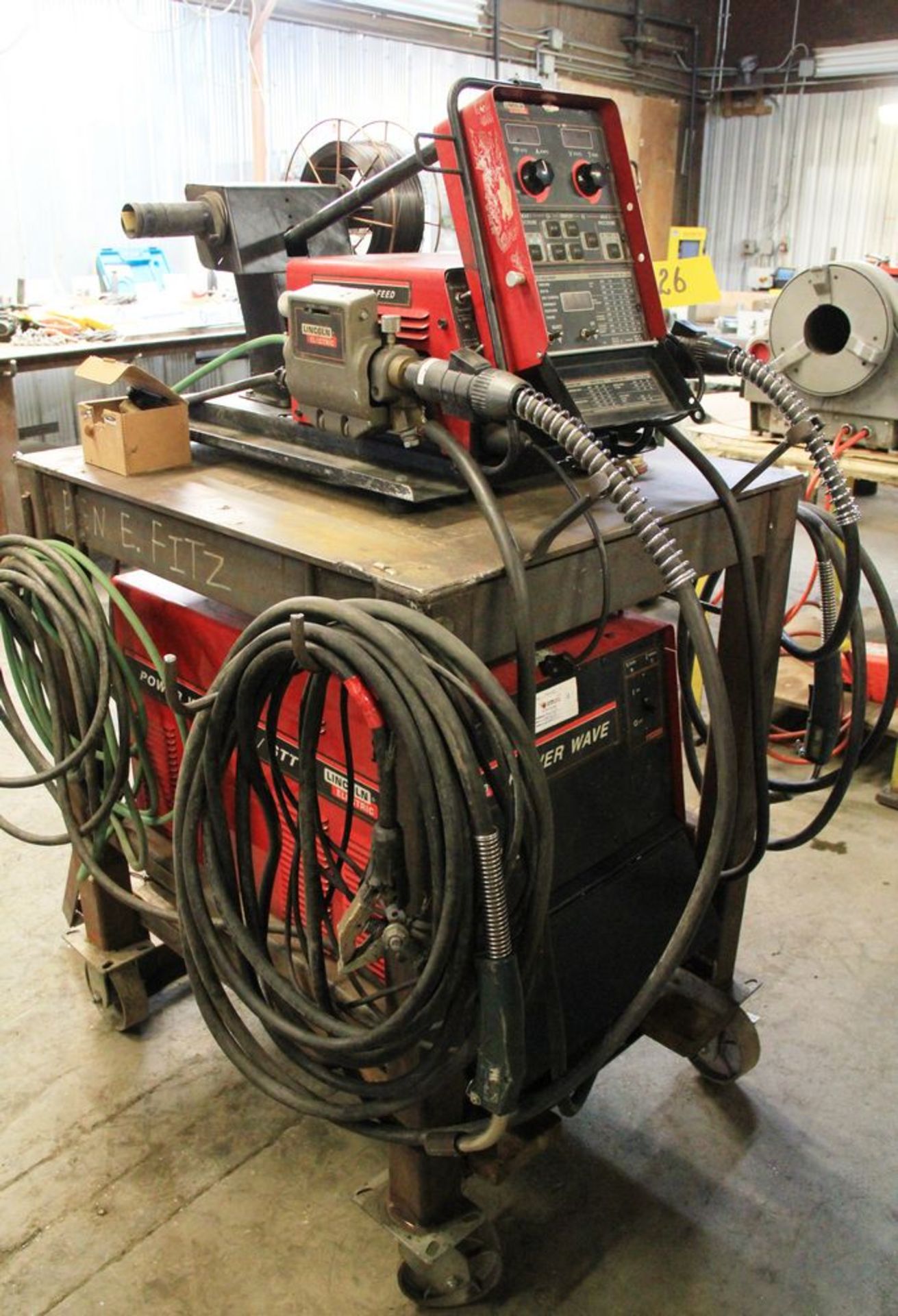 LINCOLN POWERWAVE 455M/STT ELECTRIC POWERED WELDER, C/W LINCOLN POWER FEED 10M DUAL FEED WIRE - Image 3 of 5