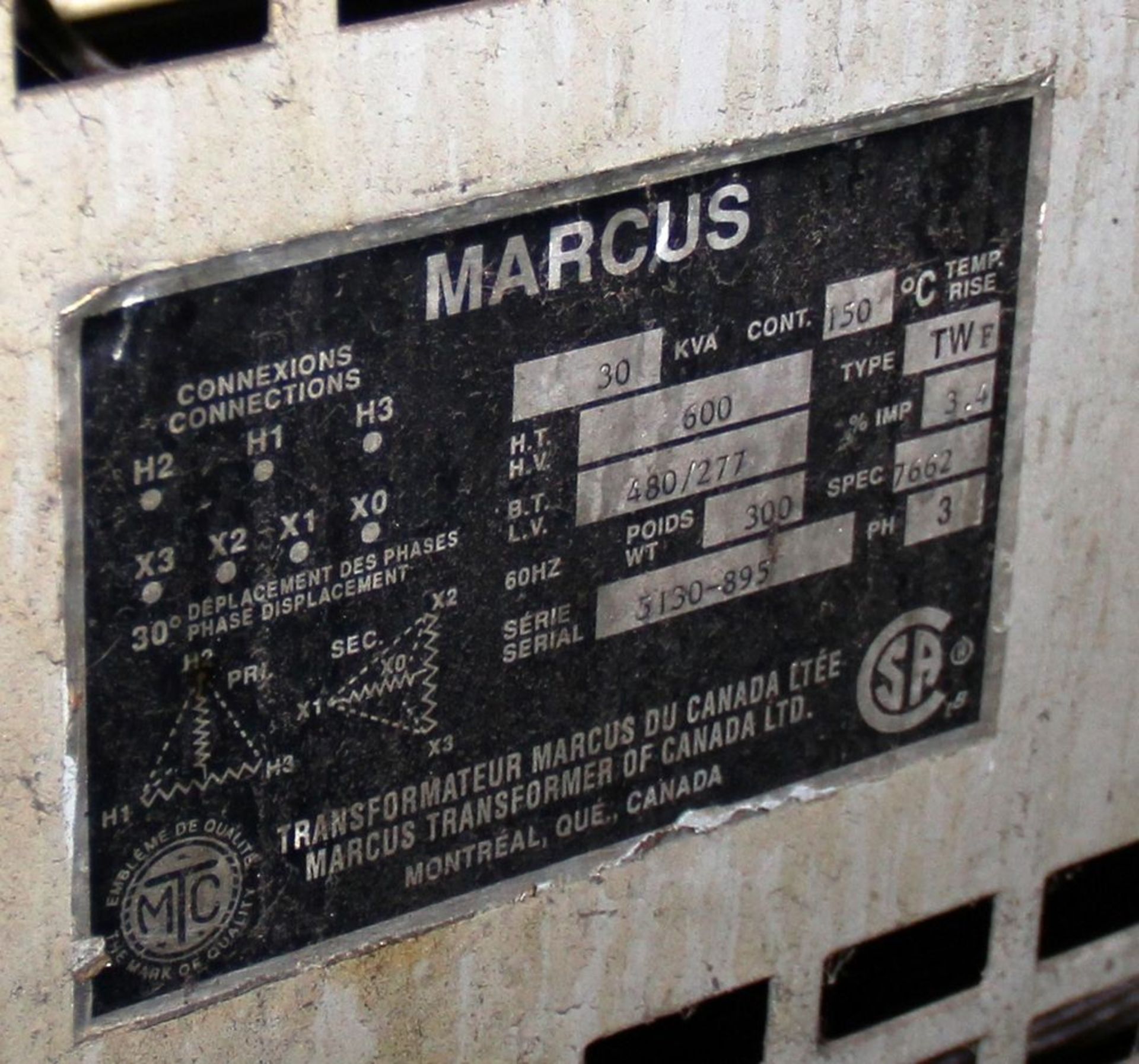 MARIUS 30 KVA TRANSFORMER - Image 2 of 2