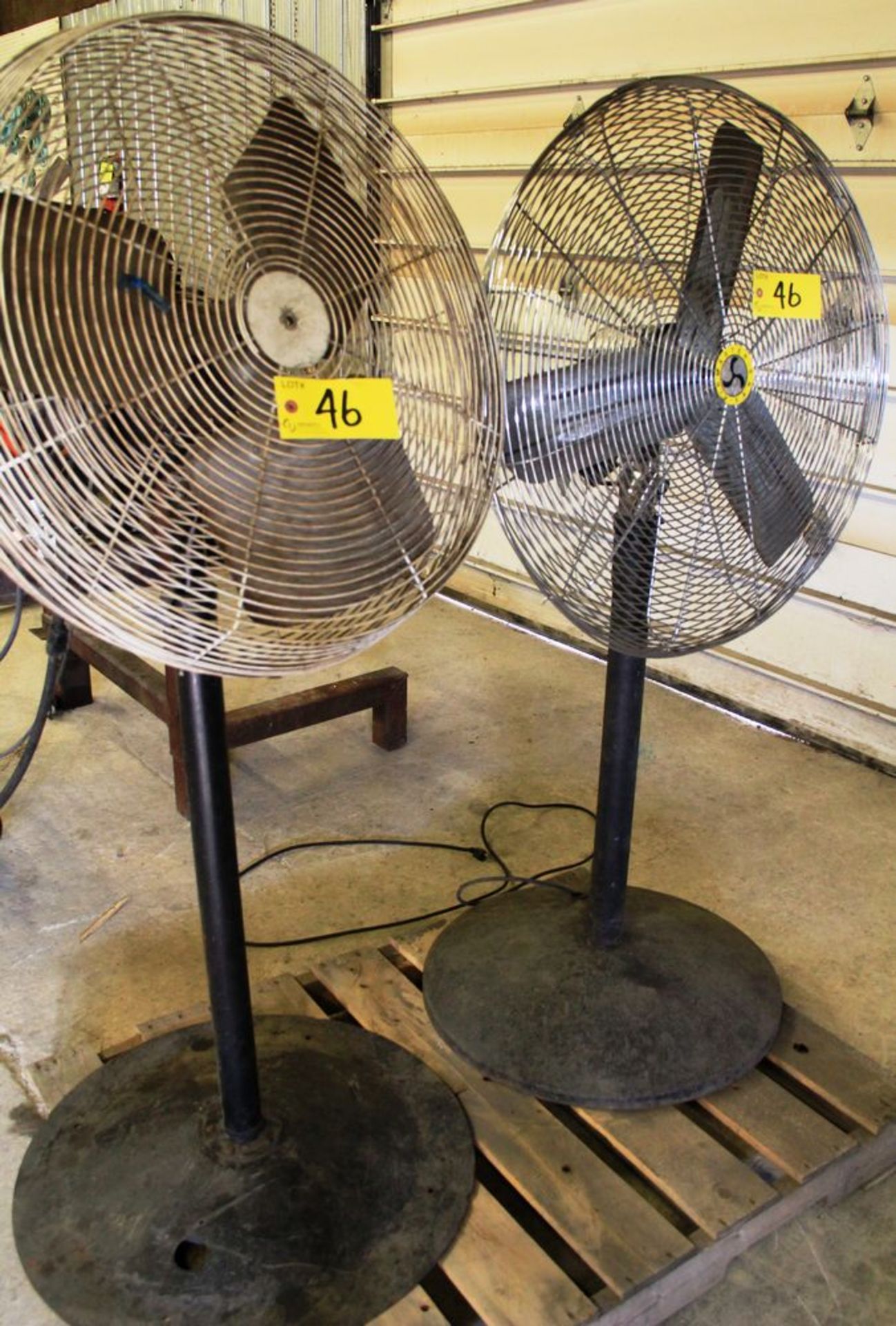 LOT., (2) AIRMASTER FLOOR TYPE ELECTRIC FANS