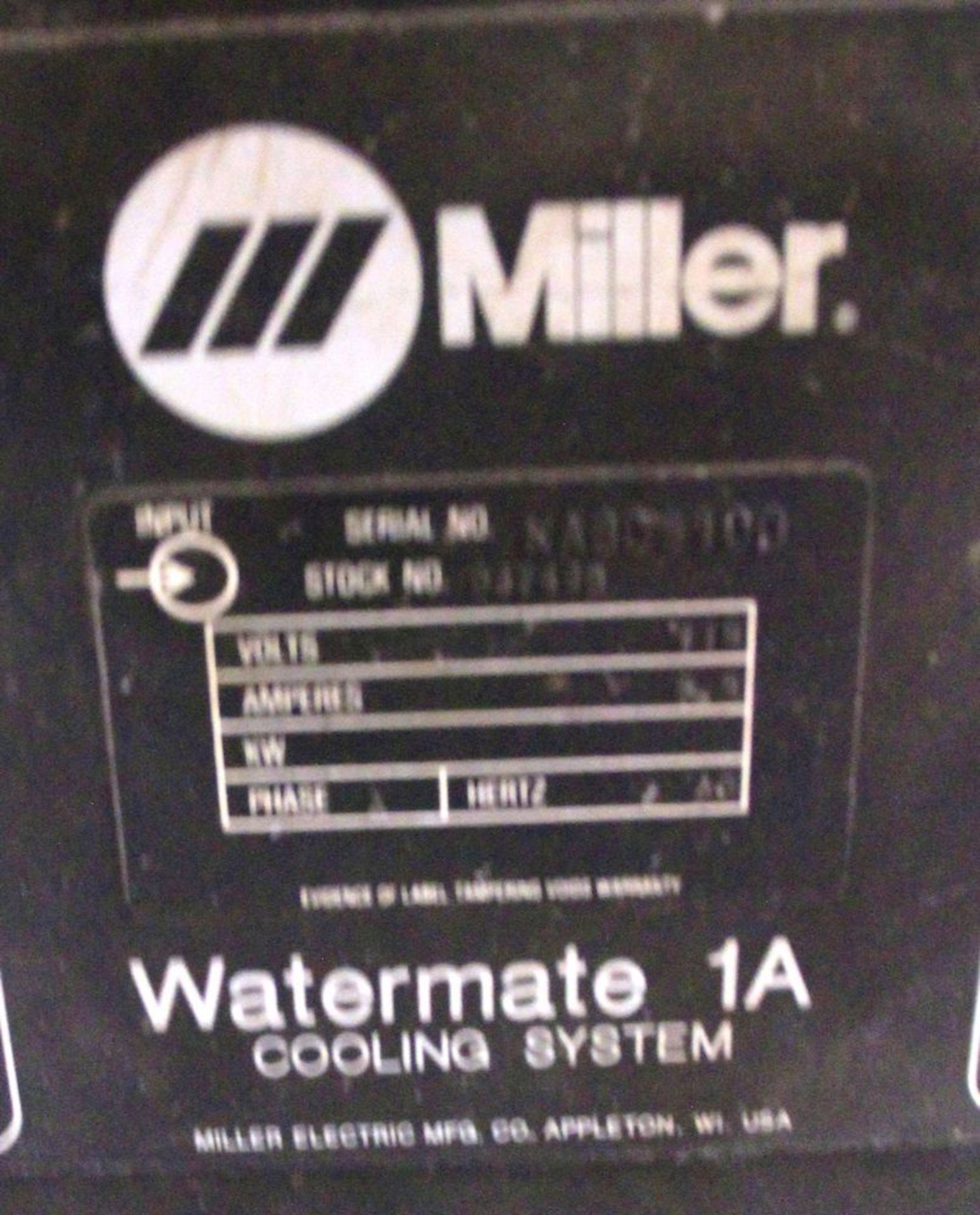 MILLER WATERMATE 1A WATER COOLING SYSTEM - Image 2 of 2