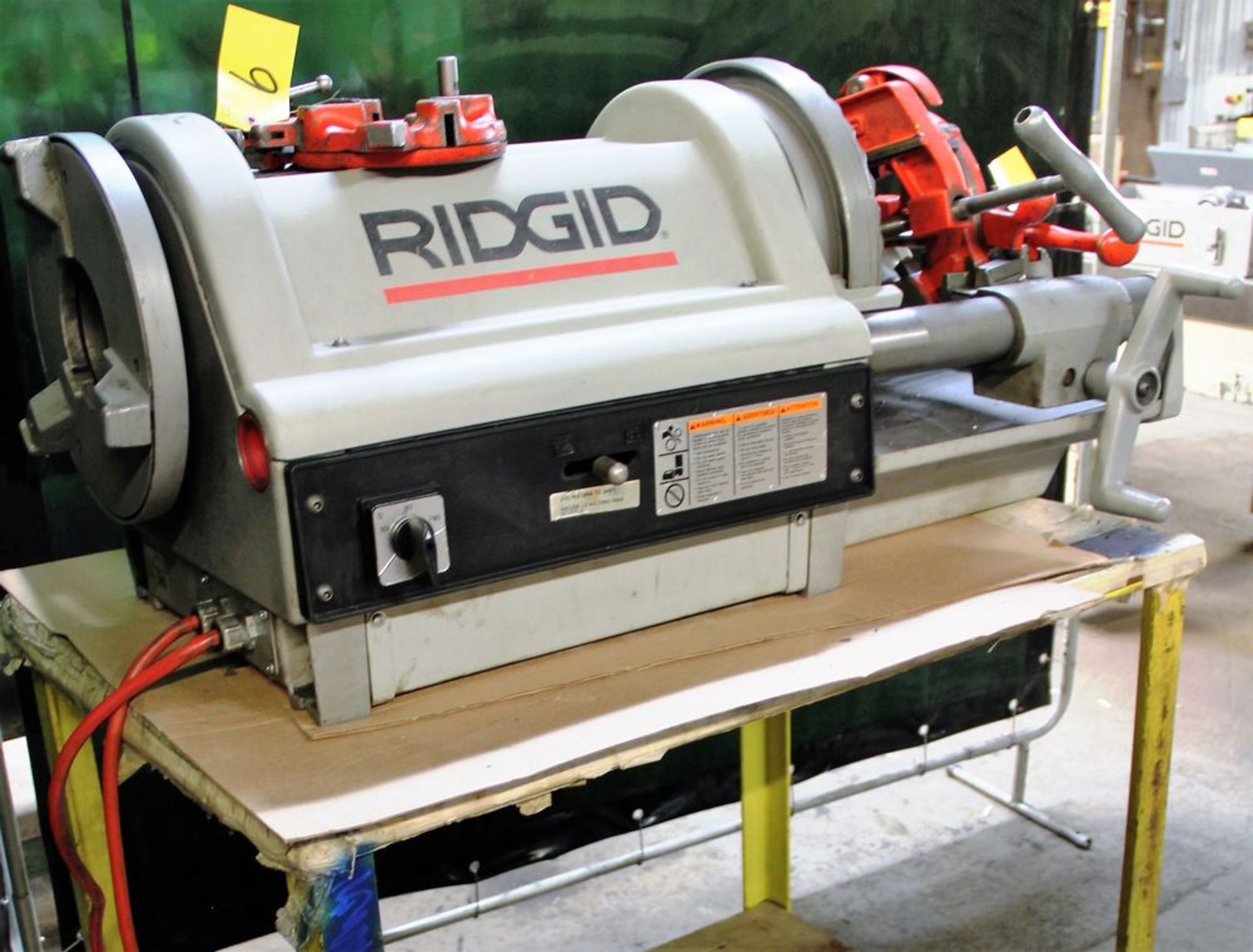 RIDGID 1224 ELECTRIC PIPE THREADER, SPARE THREADING HEAD, 12/36 RPM, 1/60/120 VOLTS, S/N EB-10875- - Image 2 of 4