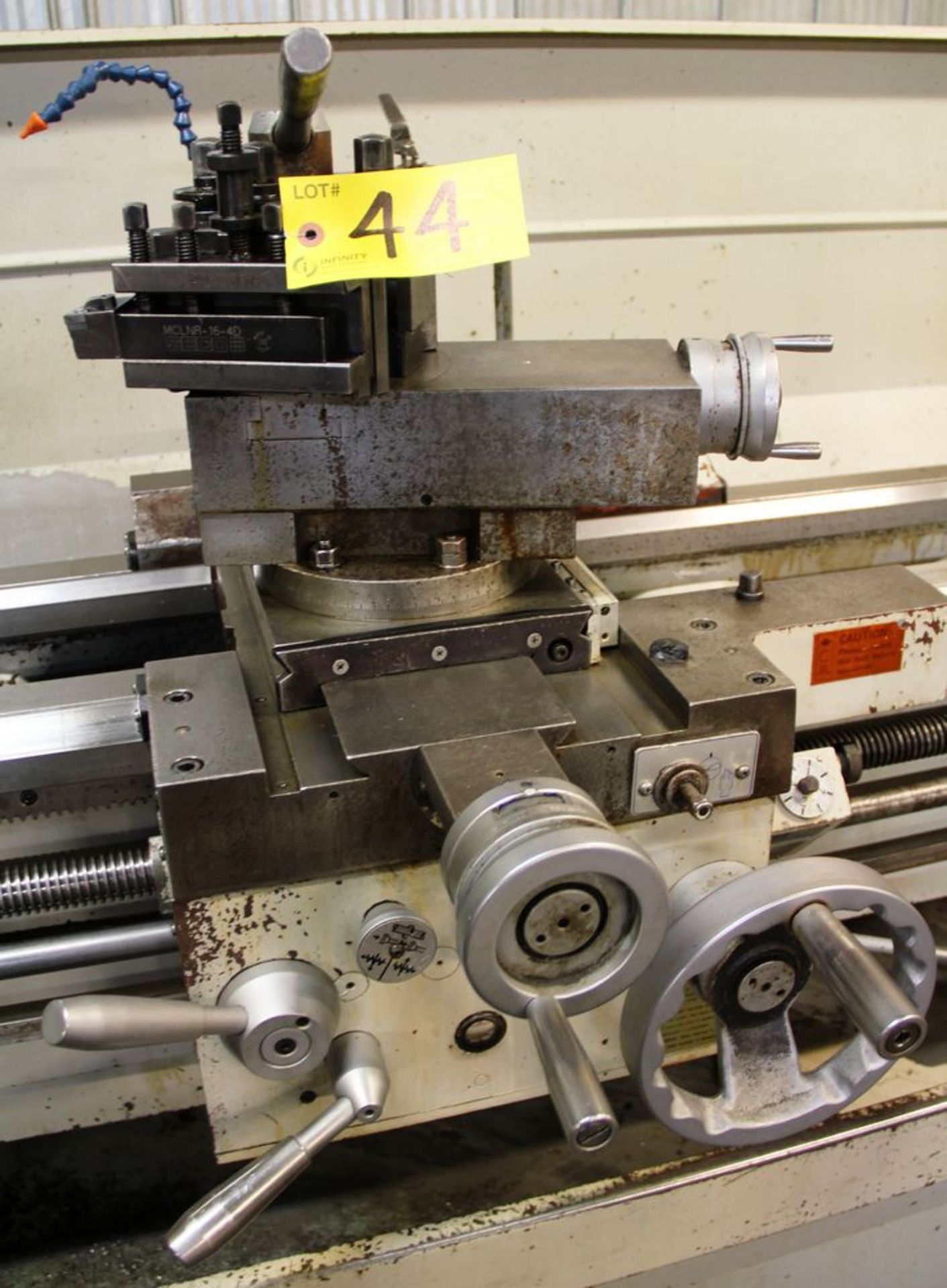 MAXTURN 2180 ENGINE LATHE, 21" SWING, 80" LONG BED, QUICK CHANGE TOOL POST, 3" SPINDLE BORE, 3 & 4 - Image 5 of 9