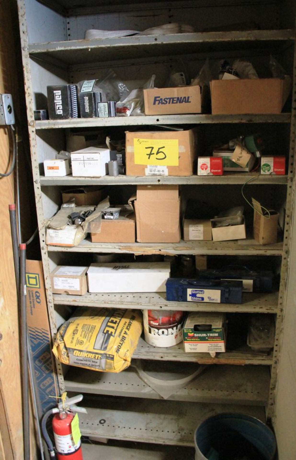 CONTENTS OF NUTS, BOLTS STORAGE ROOM, SHELVING, CONTROLS, ELECTRICAL BOXES - Image 7 of 7