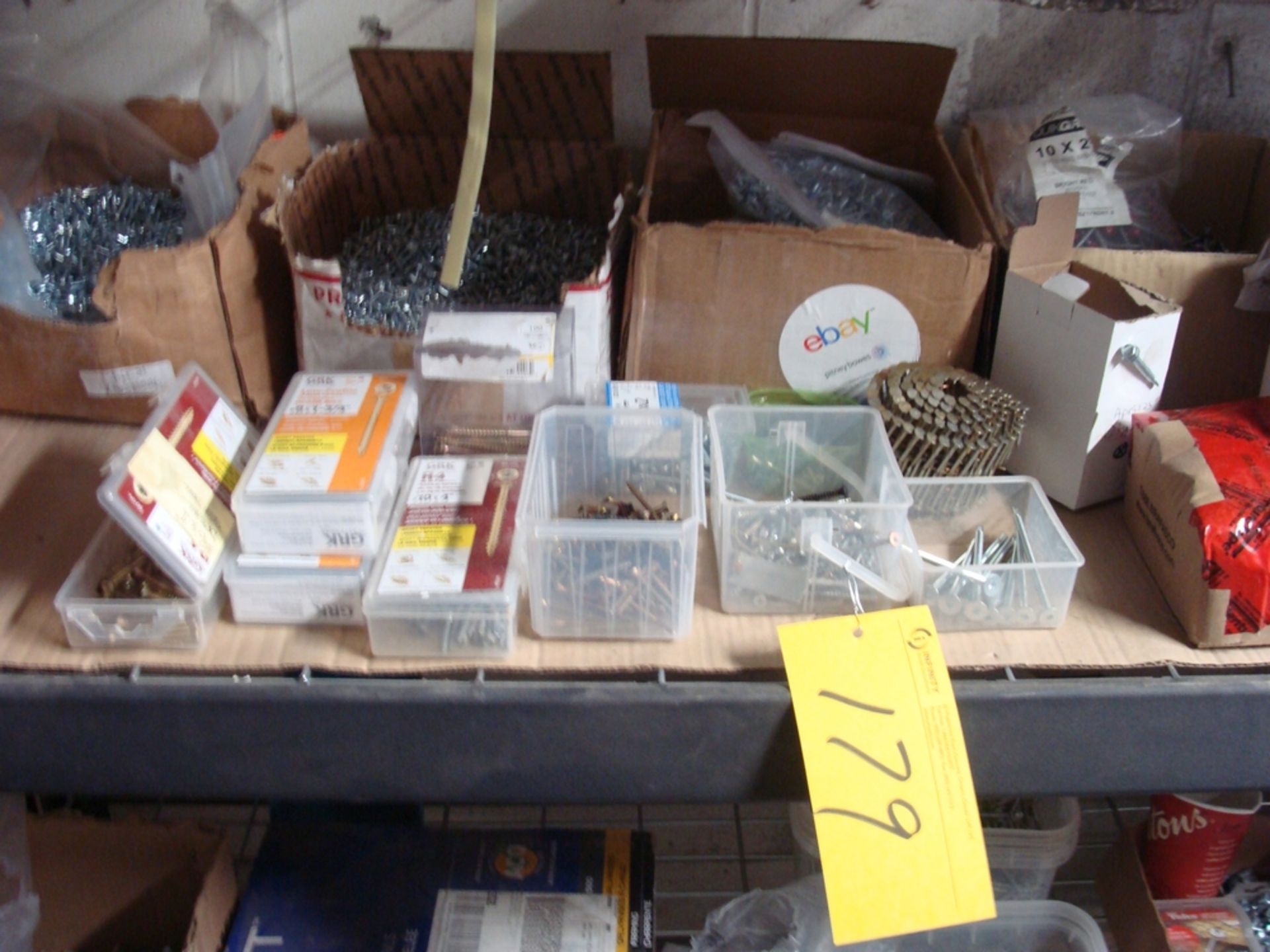 LOT OF ASST. SCREWS, NAILS, WASHERS, ETC. - Image 2 of 7