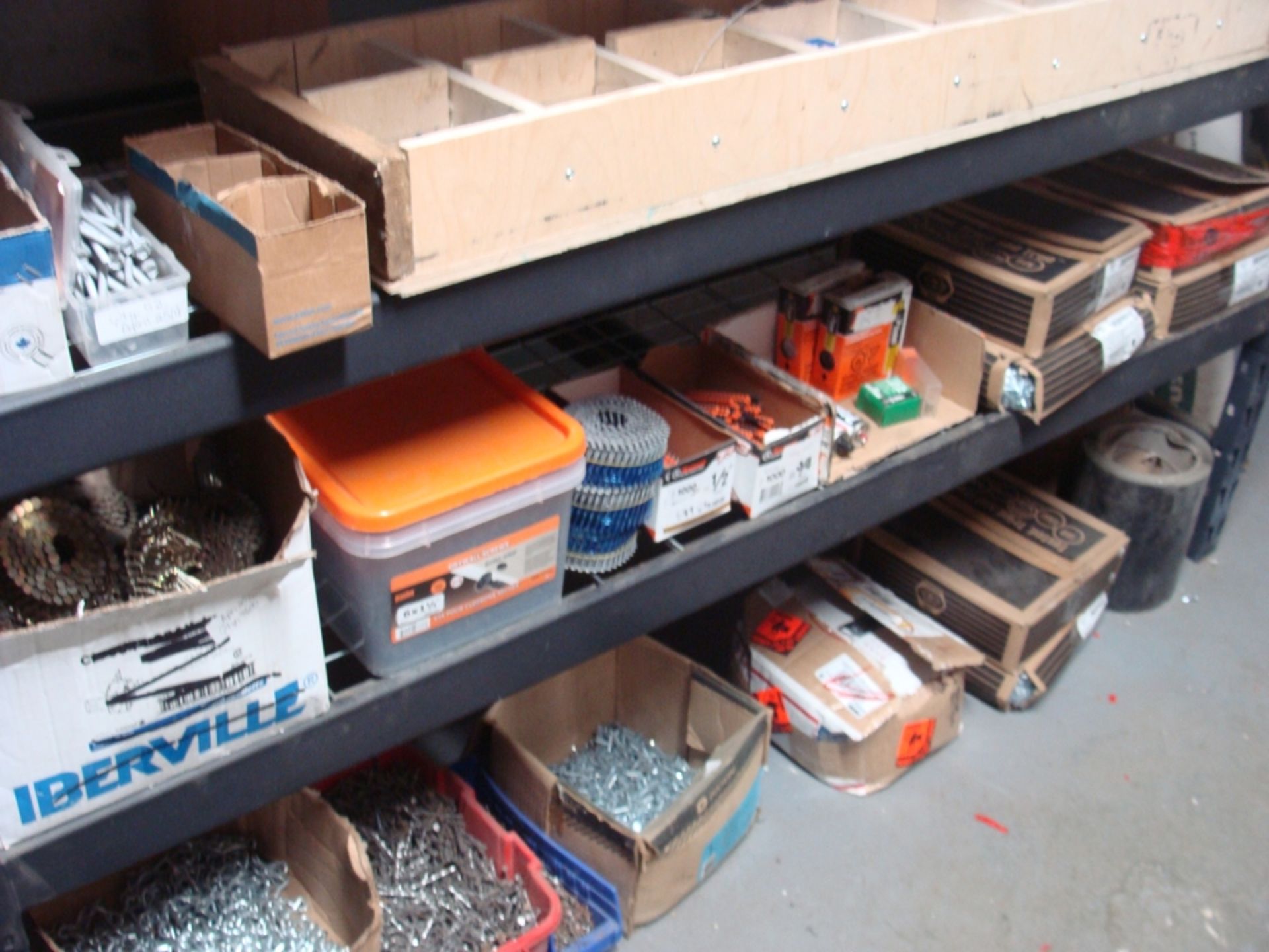 LOT OF ASST. SCREWS, NAILS, WASHERS, ETC. - Image 3 of 7